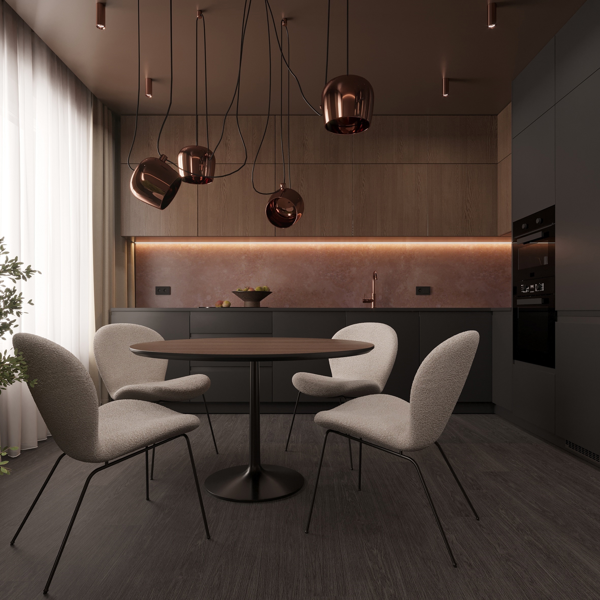 Изображение товара Плитка SPC UniQuarz Дуб-Амелиа 43 класс влагостойкая для пола, 3.6 мм