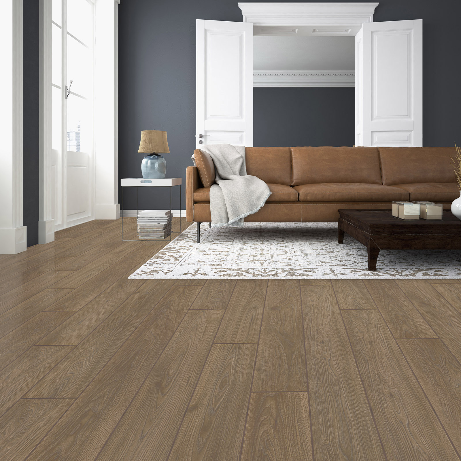 Изображение товара Ламинат Peli Loft Кульский Каштан 8 мм 32 класс влагостойкий с фаской 1.62 м²