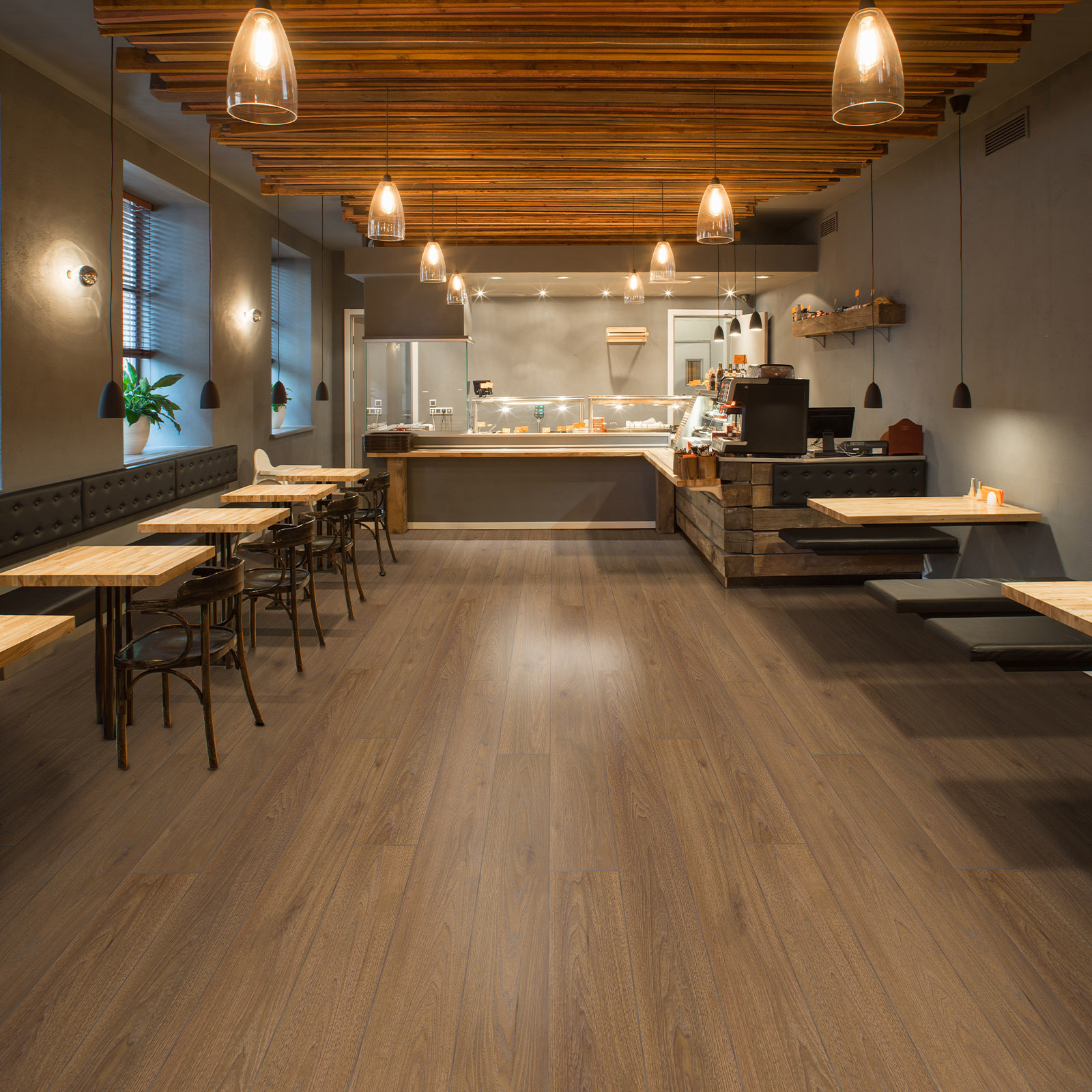 Изображение товара Ламинат Peli Loft Медный Каштан 8 мм 32 класс влагостойкий с фаской