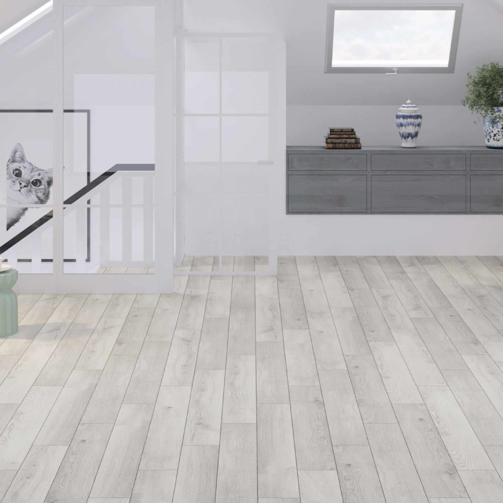 Изображение товара Ламинат Peli Loft Сибирский Дуб 8 мм 32 класс влагостойкий с фаской 1.62 м²