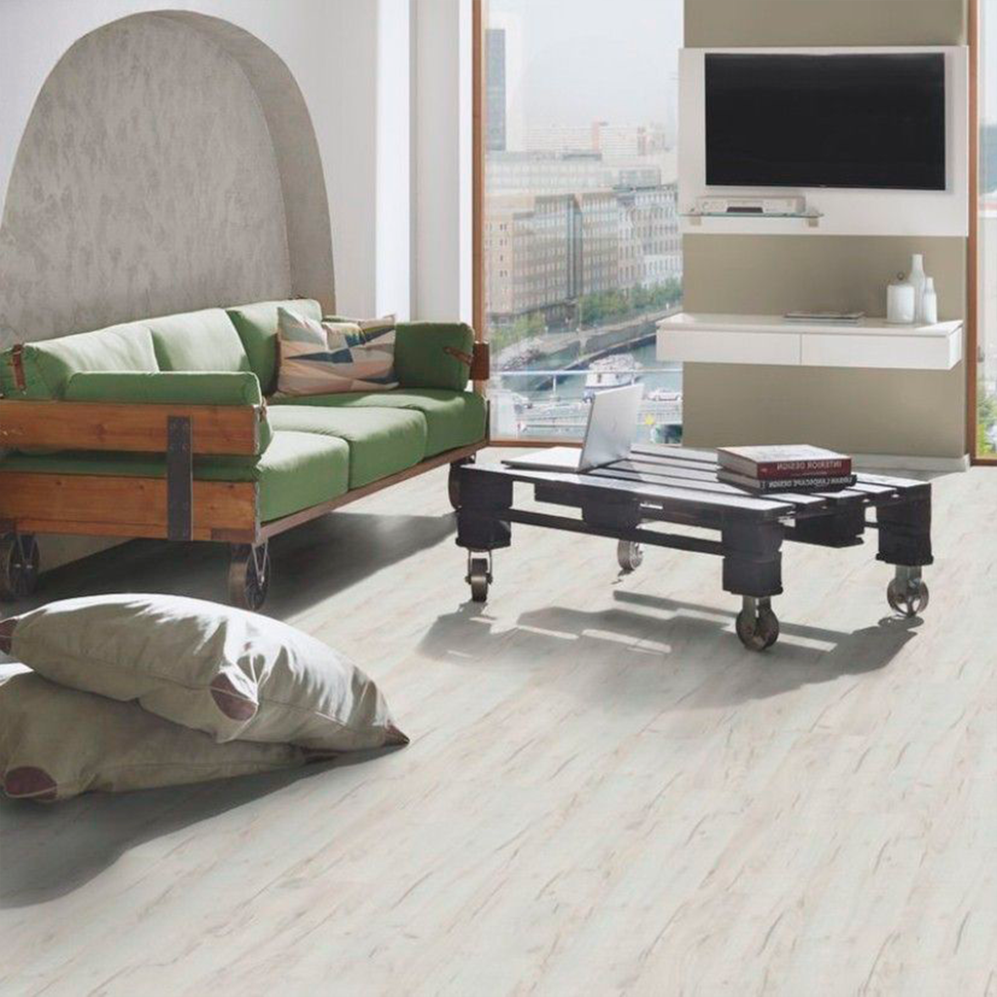 Изображение товара Ламинат Kronospan Forte Classic Дуб Белый Крафт 33 класс толщина 8 мм 2.22 м²