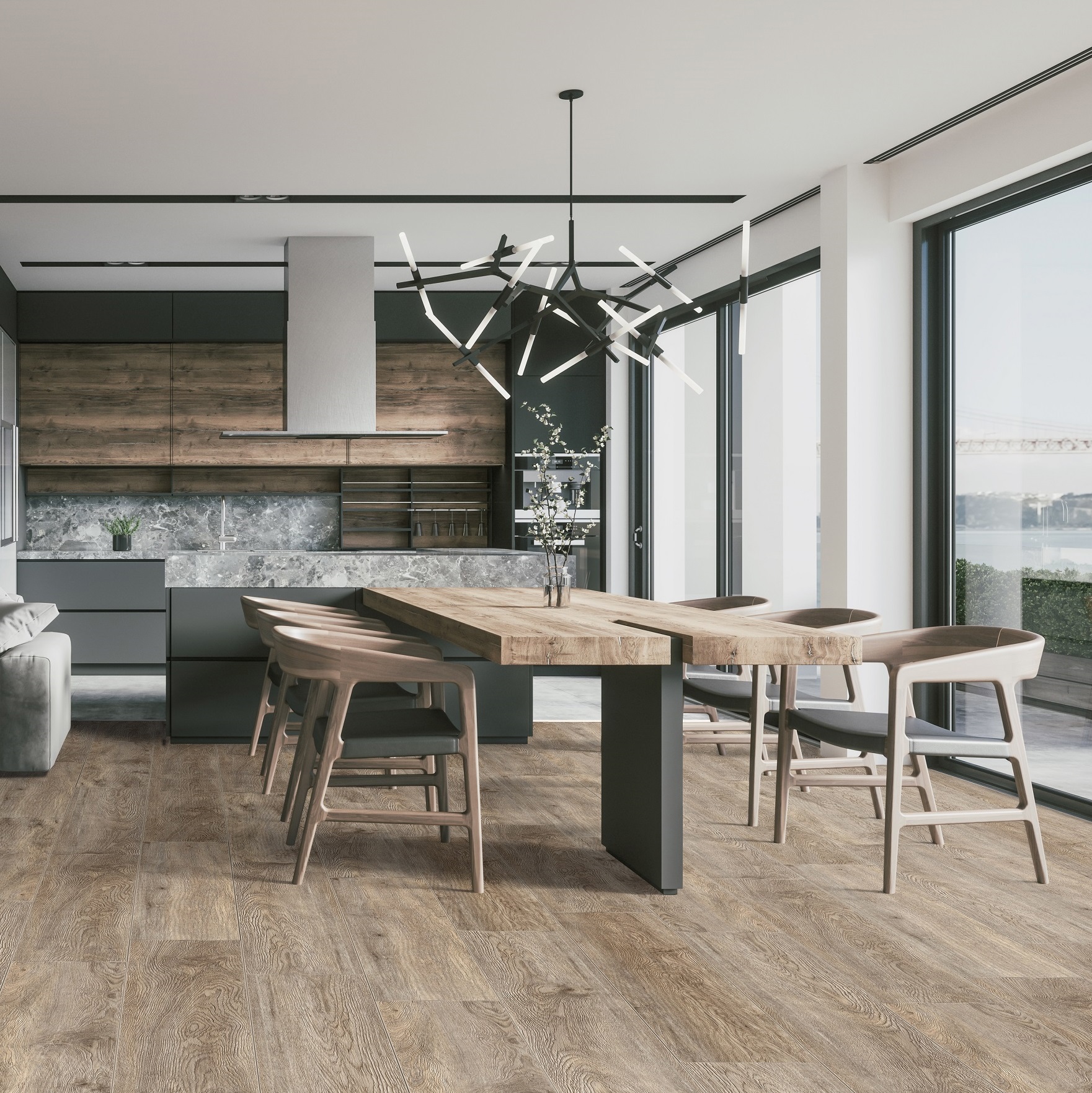 Изображение товара SPC плитка Royce Emotion Дуб Густо 42 класс толщина 4 мм 2.23 м², цена за упаковку