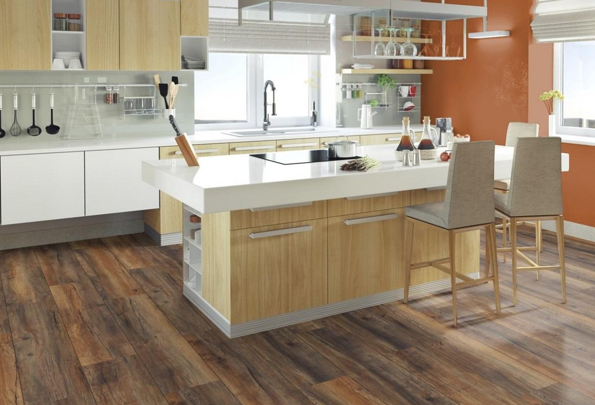 Изображение товара Ламинат Eurowood Purus Plus Дуб Лоферер 12 мм 32 класс с фасками водостойкий стильный пол