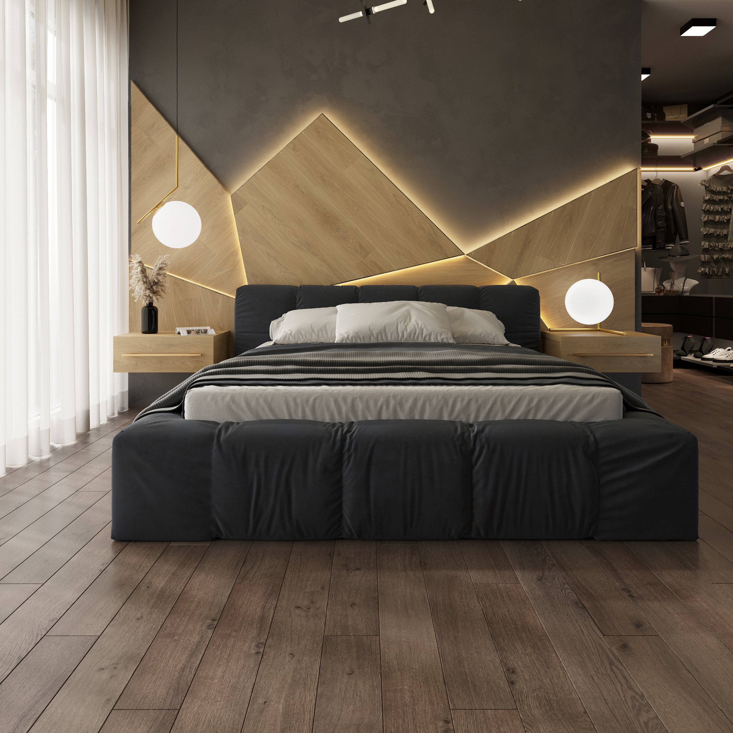 Изображение товара Ламинат AlixFloor Natural Line Дуб Кантри Темный 33 класс, 12 мм, фаска