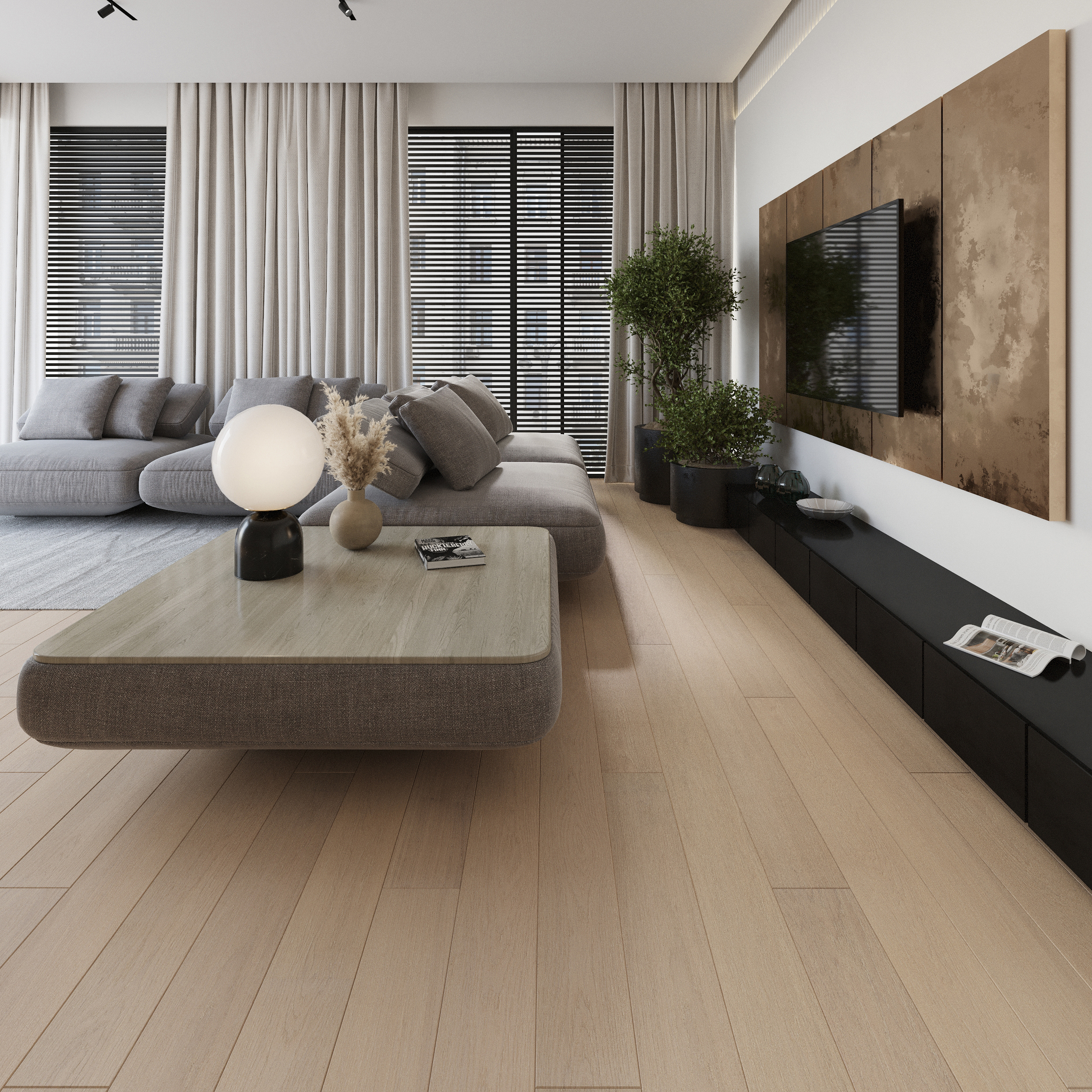 Изображение товара Паркетная доска ALIXFLOOR Дуб песочный светлый 14 мм, 2.2 м², фаски 4 стороны