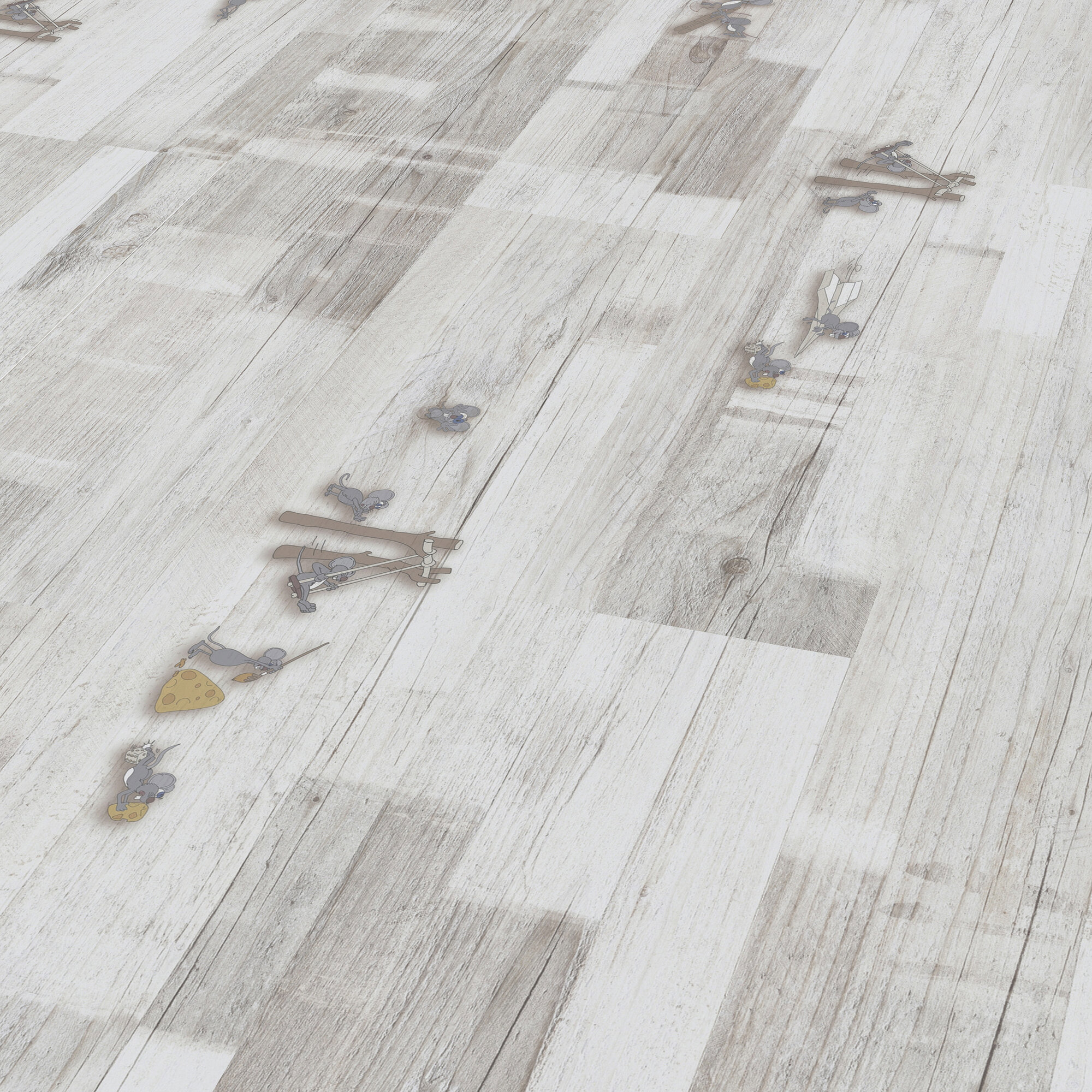 Изображение товара Ламинат Kronotex Dynamic Plus Плей D6407 8 мм класс 32 серый 2.13 м² Германии