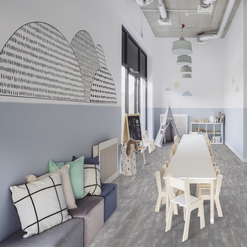 Изображение товара ПВХ плитка Forbo Effekta Professional T Silver Metal Stone PRO 43 класс толщина 2.20 мм 3 м², цена за упаковку