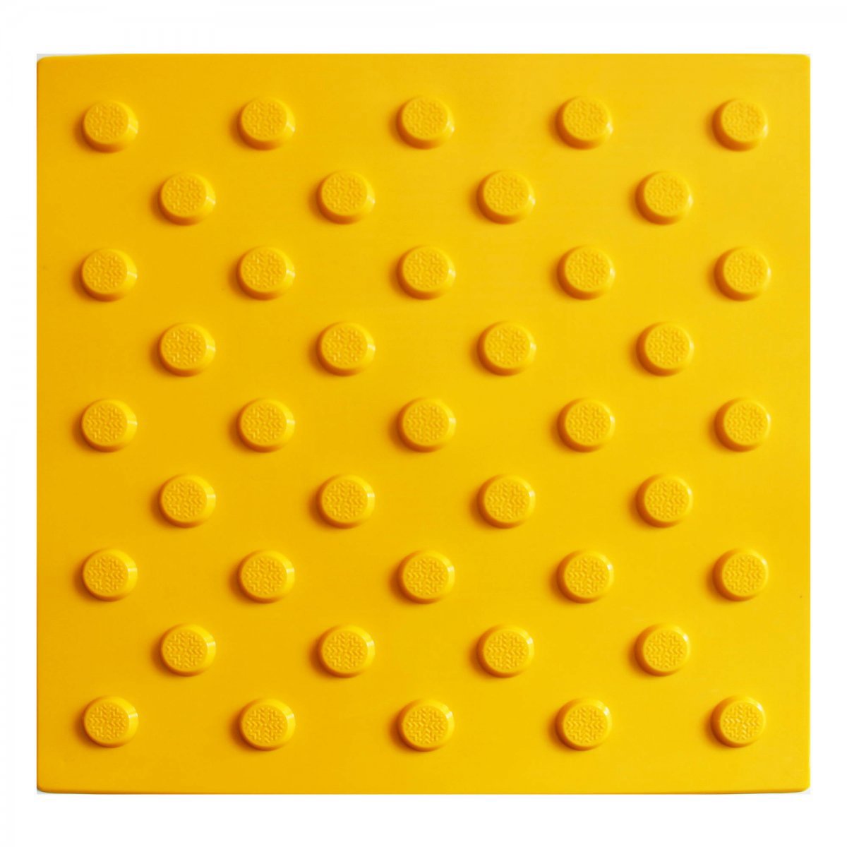 Изображение товара ПВХ тактильная плитка ПластФактор конус шахматка 5 мм 0.09 м² внутри и снаружи