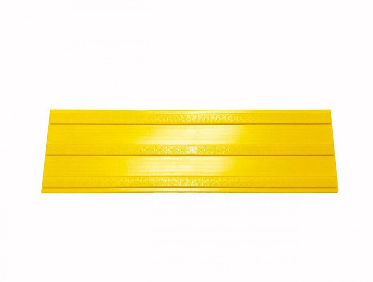 Изображение товара Тактильная ПВХ плитка Полоса для доступной среды ПластФактор 500x150 мм