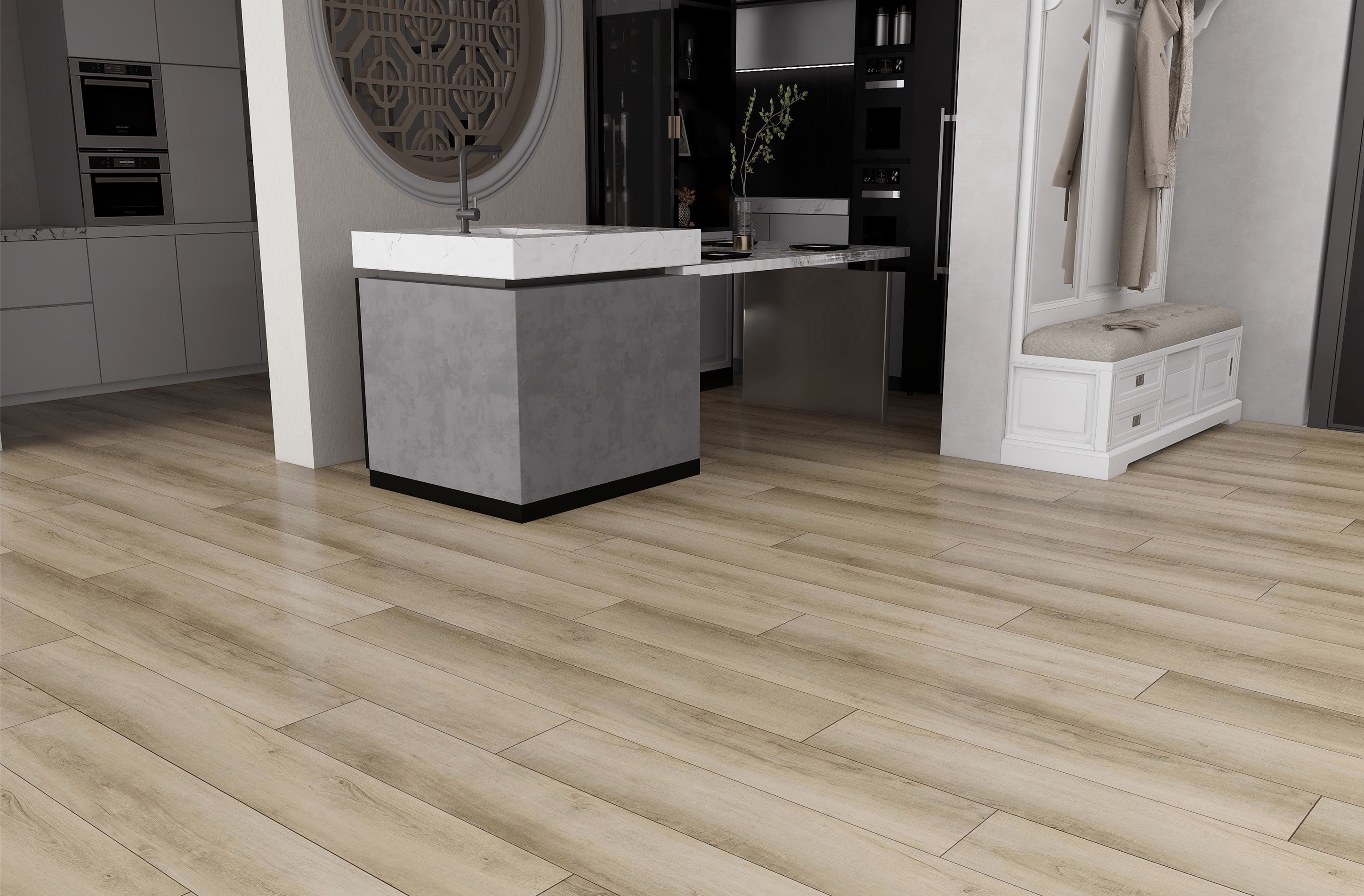 Изображение товара SPC плитка Floorwood Quantum Дуб Делойт 43 класс толщина 5 мм 2.23 м², цена за упаковку