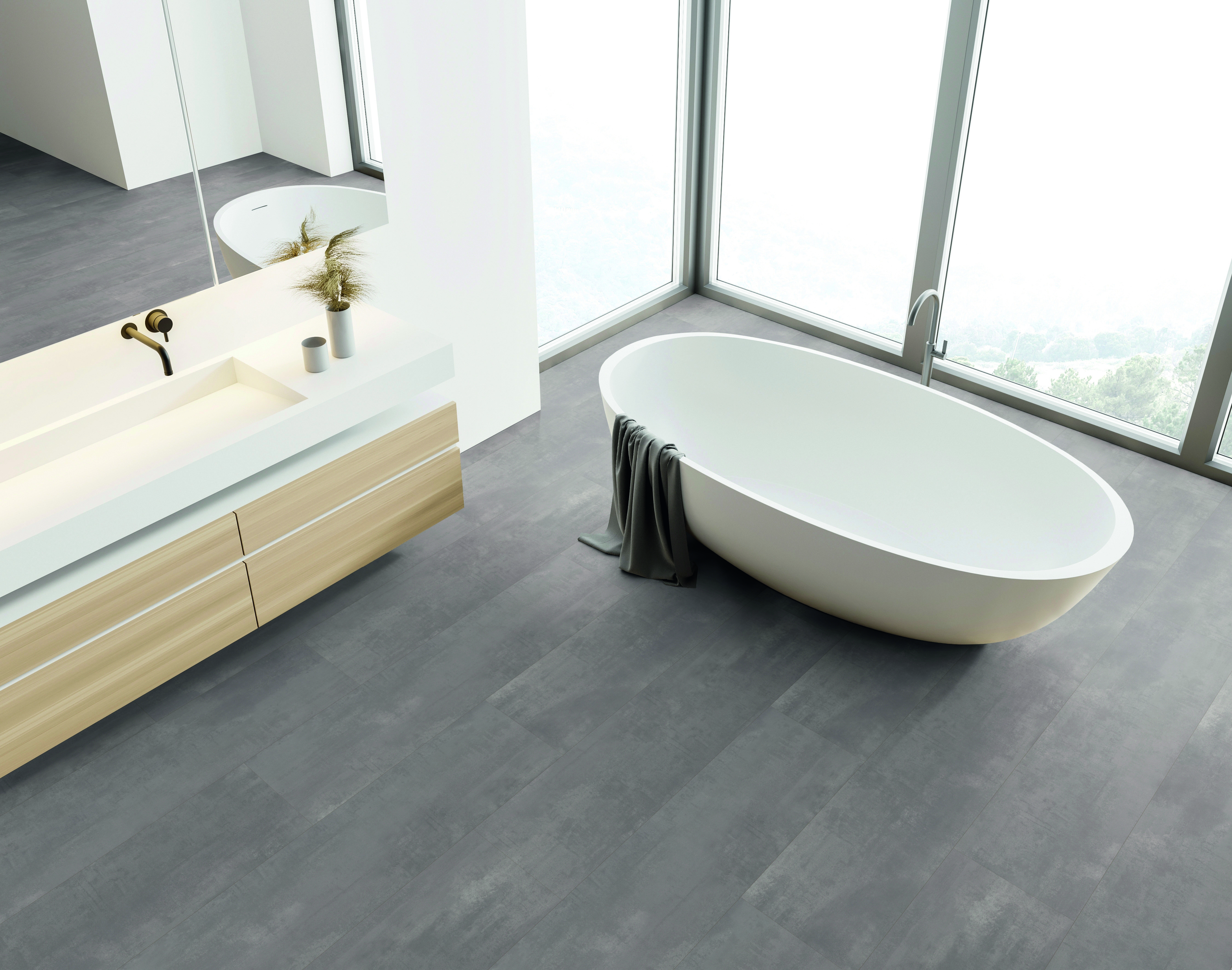 Изображение товара Ламинат Master floor Aqualine Tile St Concrete Art Pearlgrey 8 мм 2.55 м² водостойкий