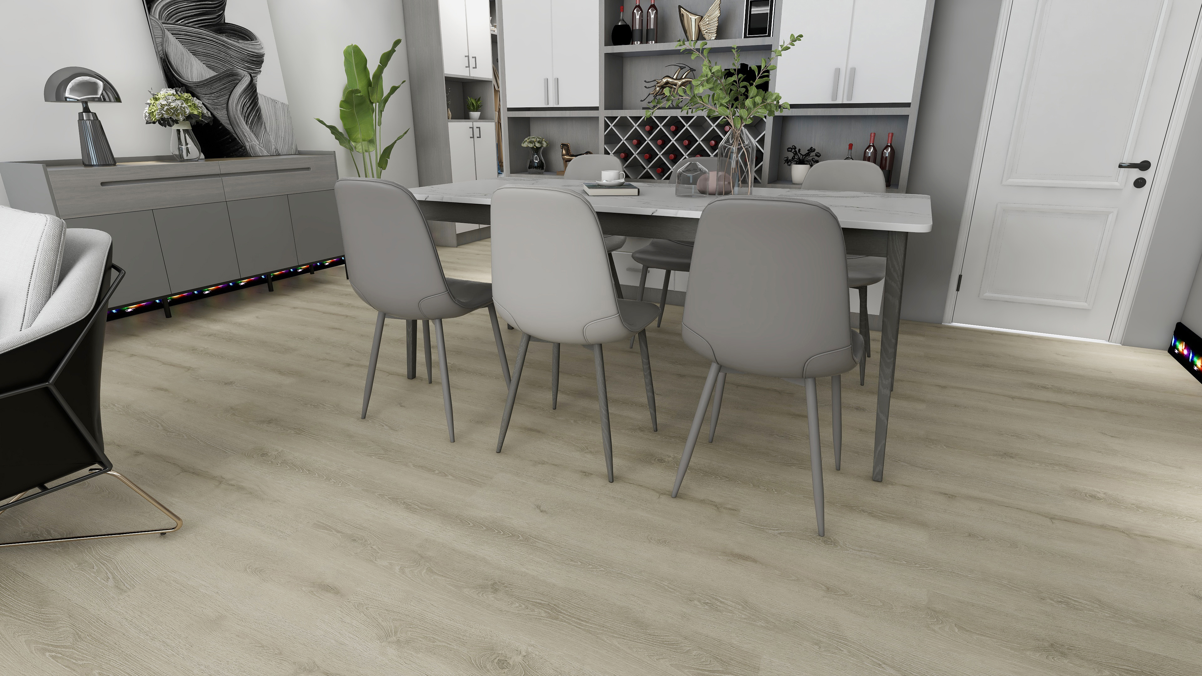 Изображение товара СПК плитка Floorwood Joy Smile 43 класс толщина 3.5 мм бежевый цвет 2.665 м²