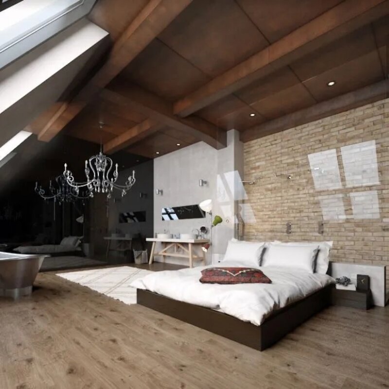 Изображение товара Ламинат VivaFloor Blue Label Эссен тёмный 33 класс толщина 8 мм с фаской 2.097 м²