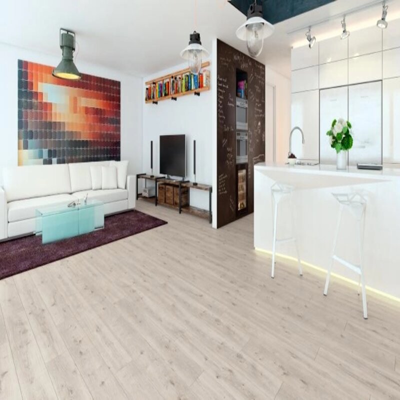 Изображение товара Ламинат VivaFloor Green Label Крофт белый 32 класс толщина 8 мм 2.097 м²