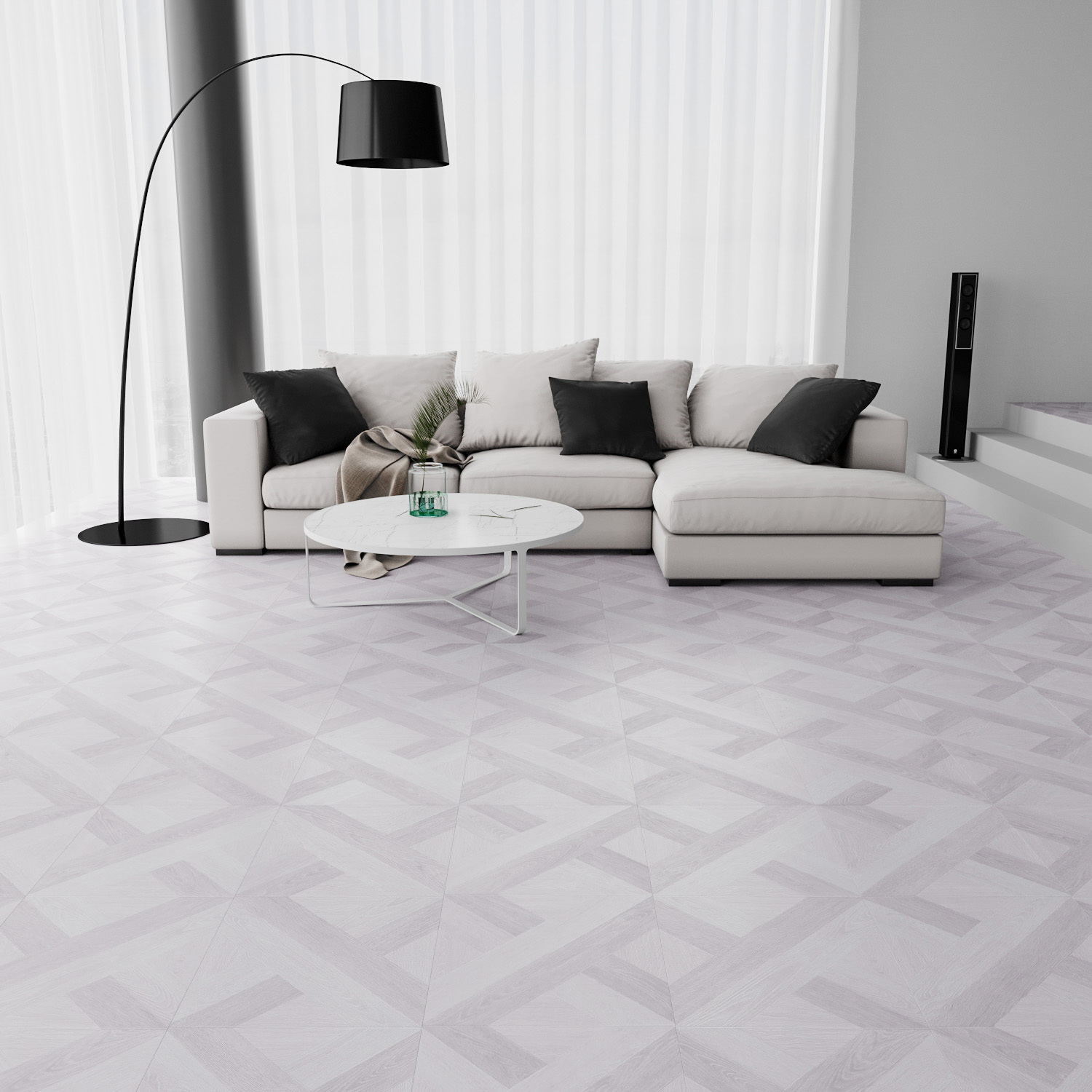 Изображение товара Ламинат GoodWay Arabic Collection Аджман Дуб пепел 34 класс толщина 8 мм с фаской 4.367 м², цена за упаковку