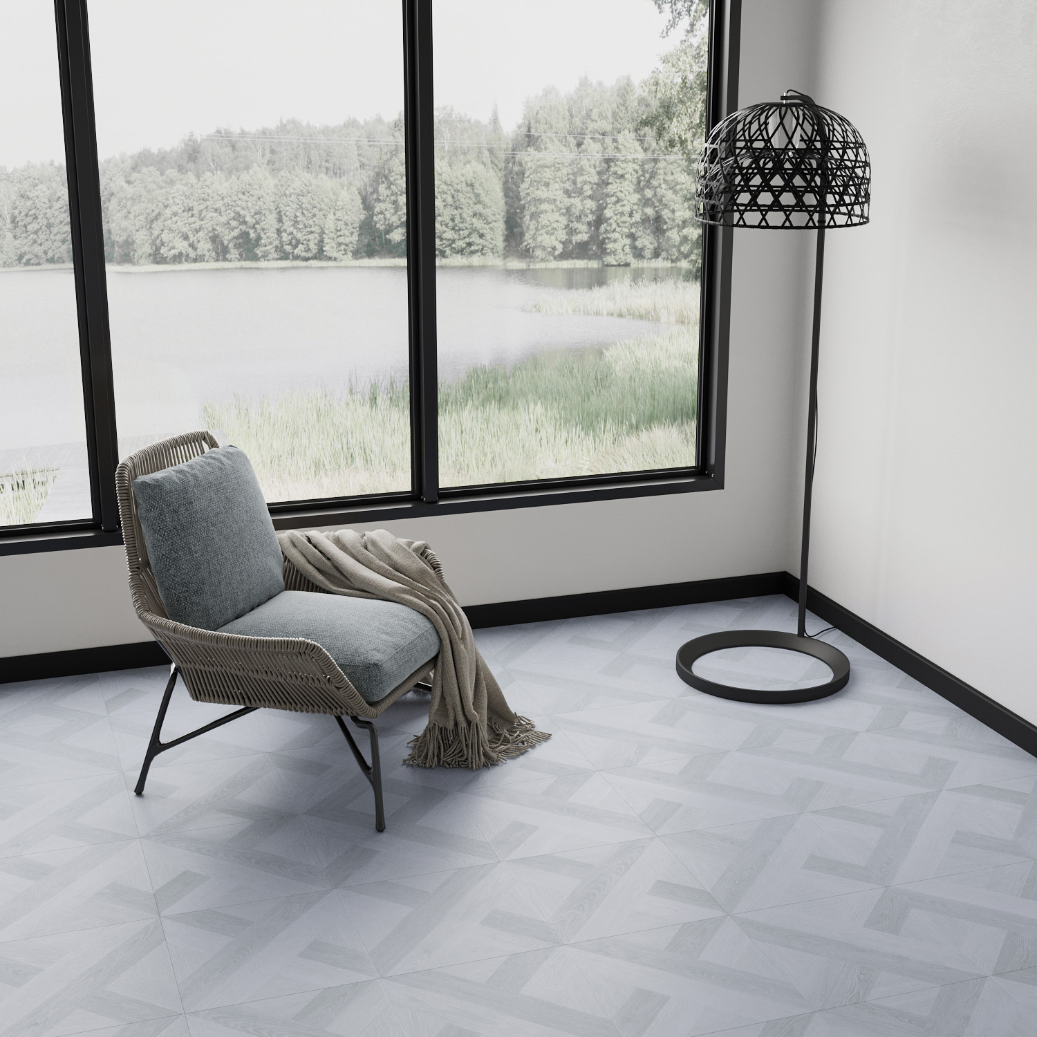 Изображение товара Ламинат GoodWay Morocco Collection Фес Дуб пепел, 12 мм, 2.43 м², класс 34, фаски