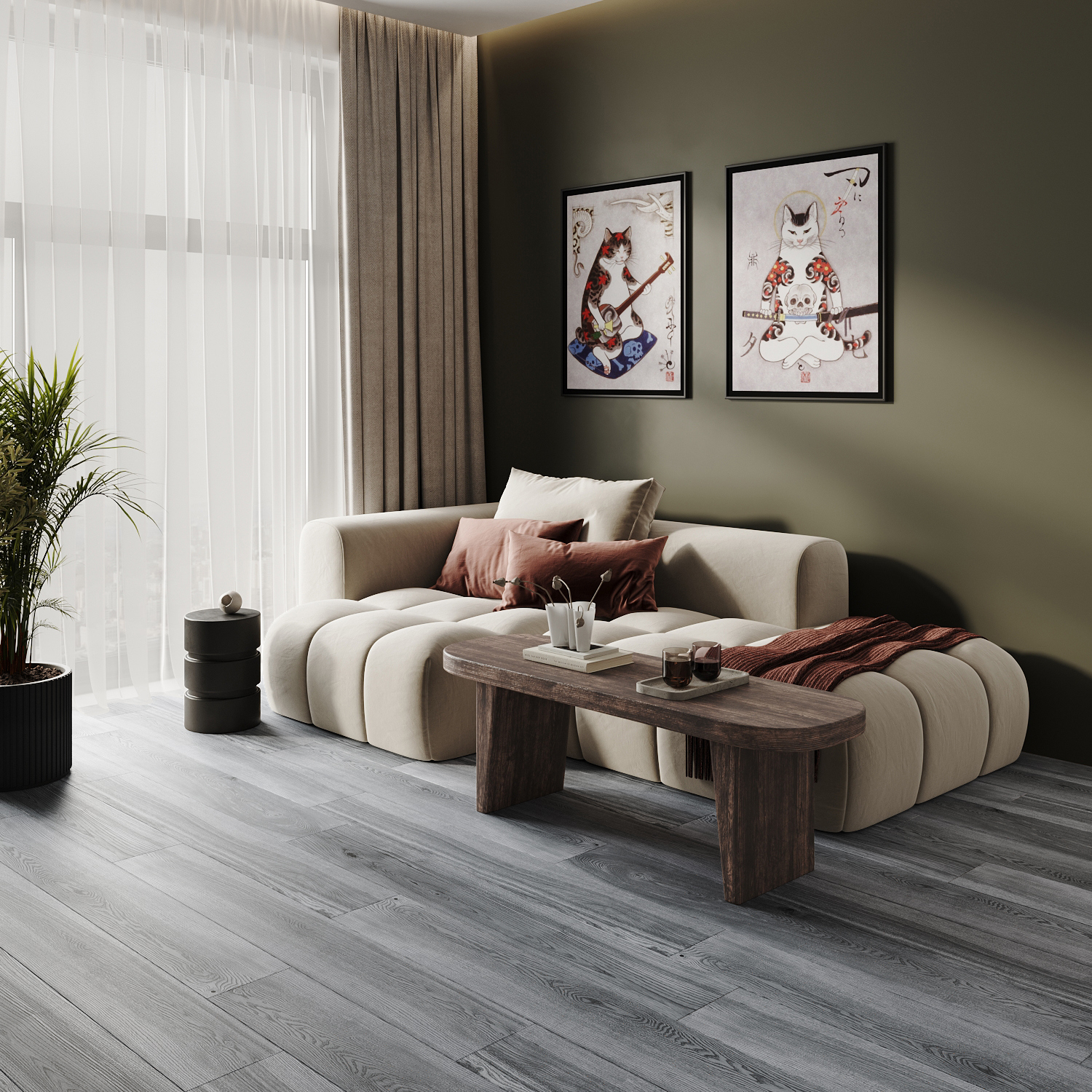 Изображение товара SPC плитка GoodWay Spain Collection Дуб Риоха 43 класс 18х124 см влагостойкая