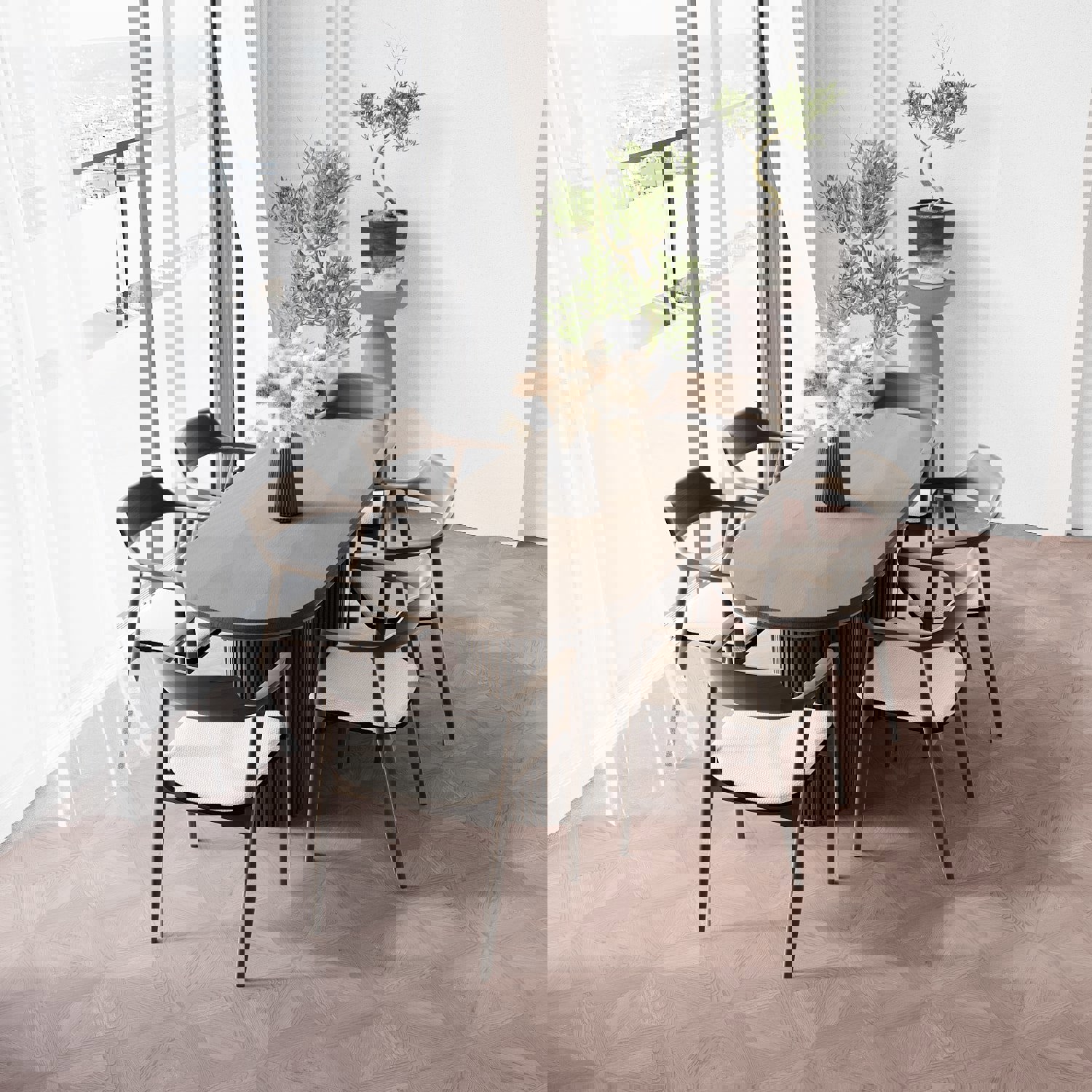 Изображение товара Ламинат GoodWay Cyprus Collection Кирения Дуб грей 34 класс 8 мм фаска 3.43 м²