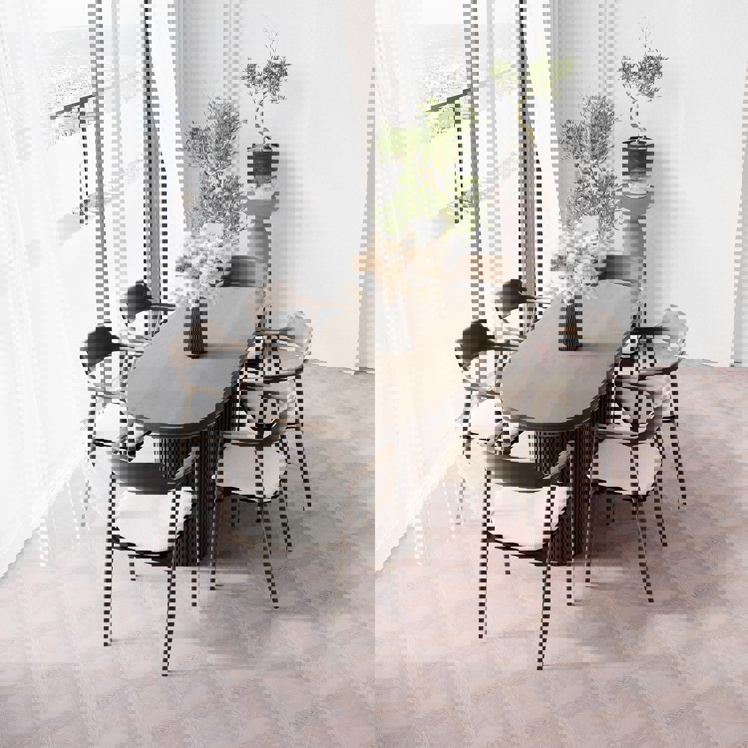 Изображение товара Ламинат GoodWay Cyprus Collection Никосия Дуб беленый 8 мм 34 класс фаска 3.39 м²