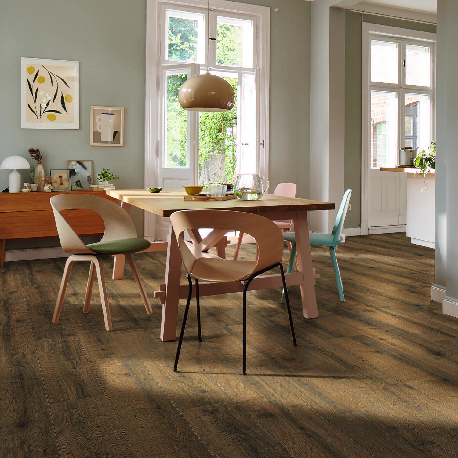 Изображение товара Ламинат Haro Tritty 90 7 мм с фаской дуб Бари Натур 2.22 м² водостойкий