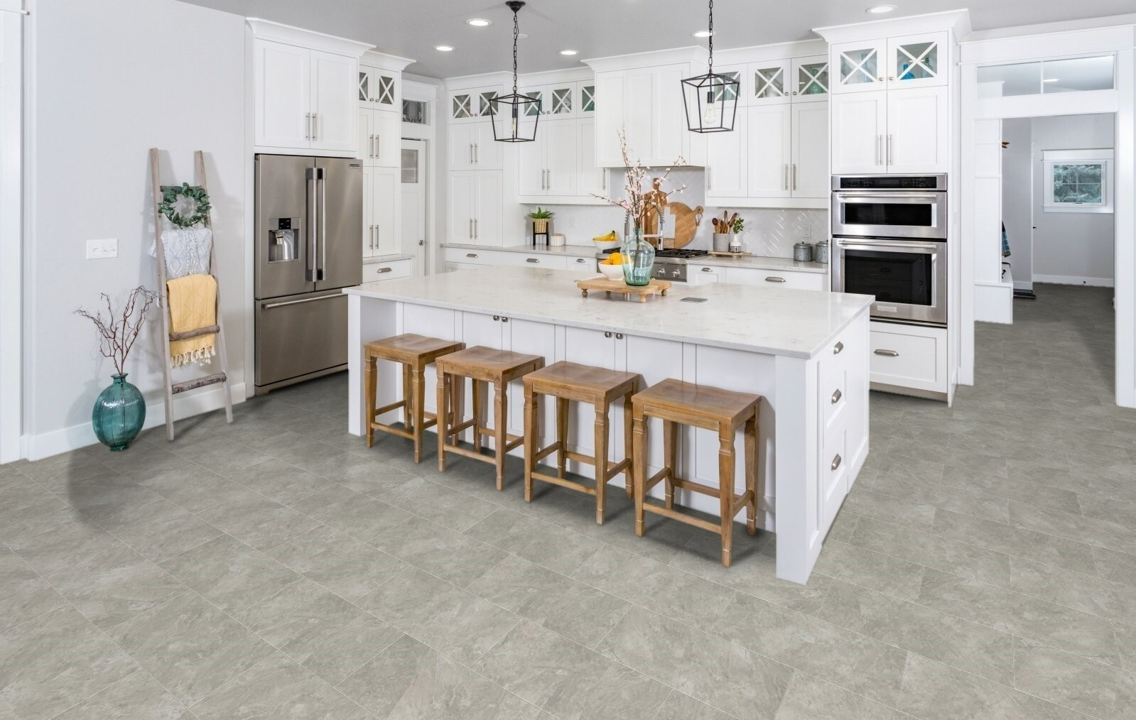 Изображение товара SPC плитка FirmFit Tiles Мрамор Серый 34 класс 5 мм 2.34 м²