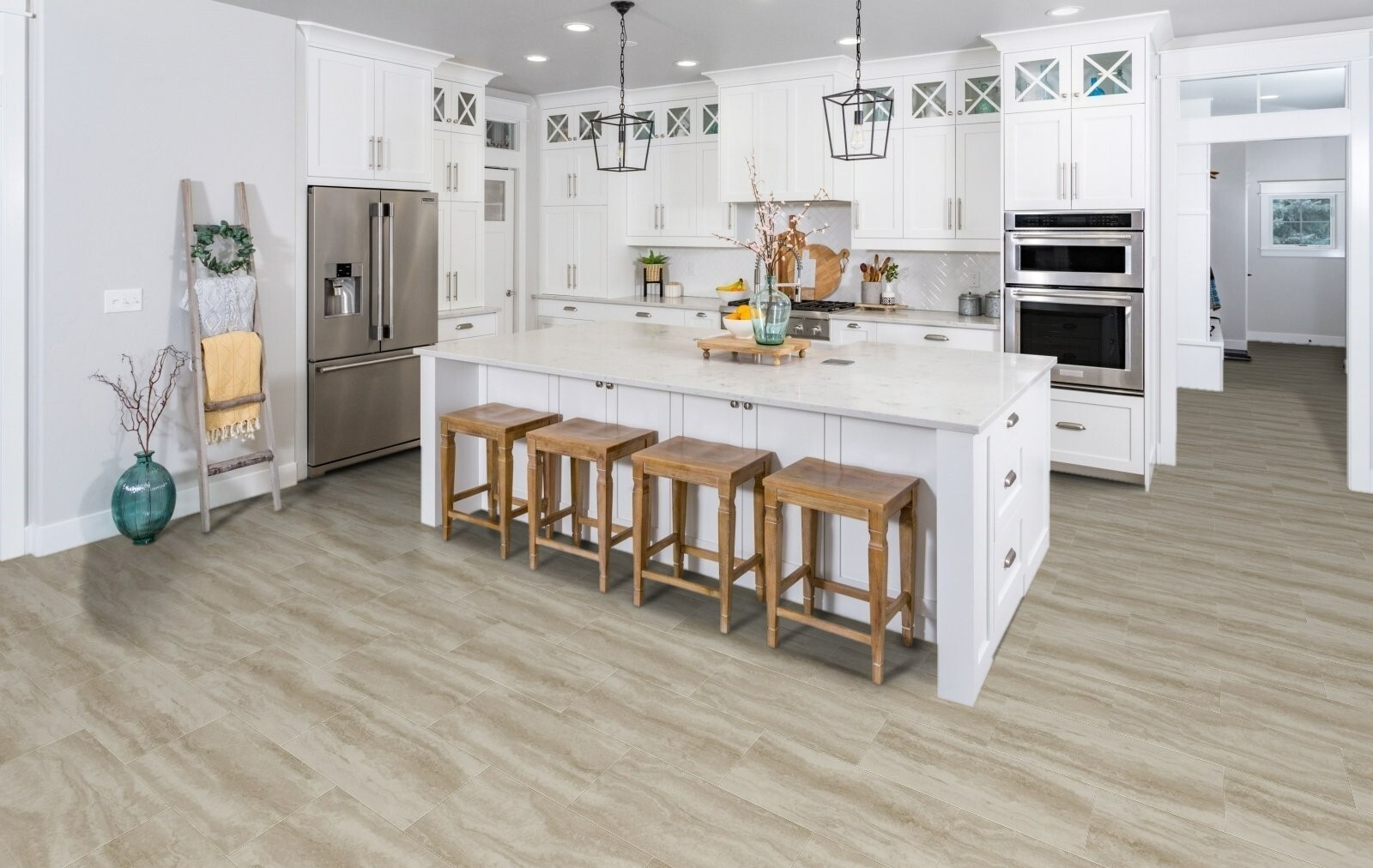 Изображение товара SPC плитка FirmFit Tiles Мрамор Бежевый 34 класс толщина 5 мм 2.34 м², цена за упаковку