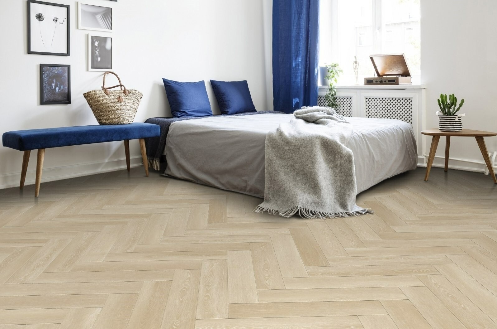 Изображение товара SPC плитка FirmFit Herringbone Дуб Светлый Браш 34 класс толщина 5 мм 2.27 м², цена за упаковку