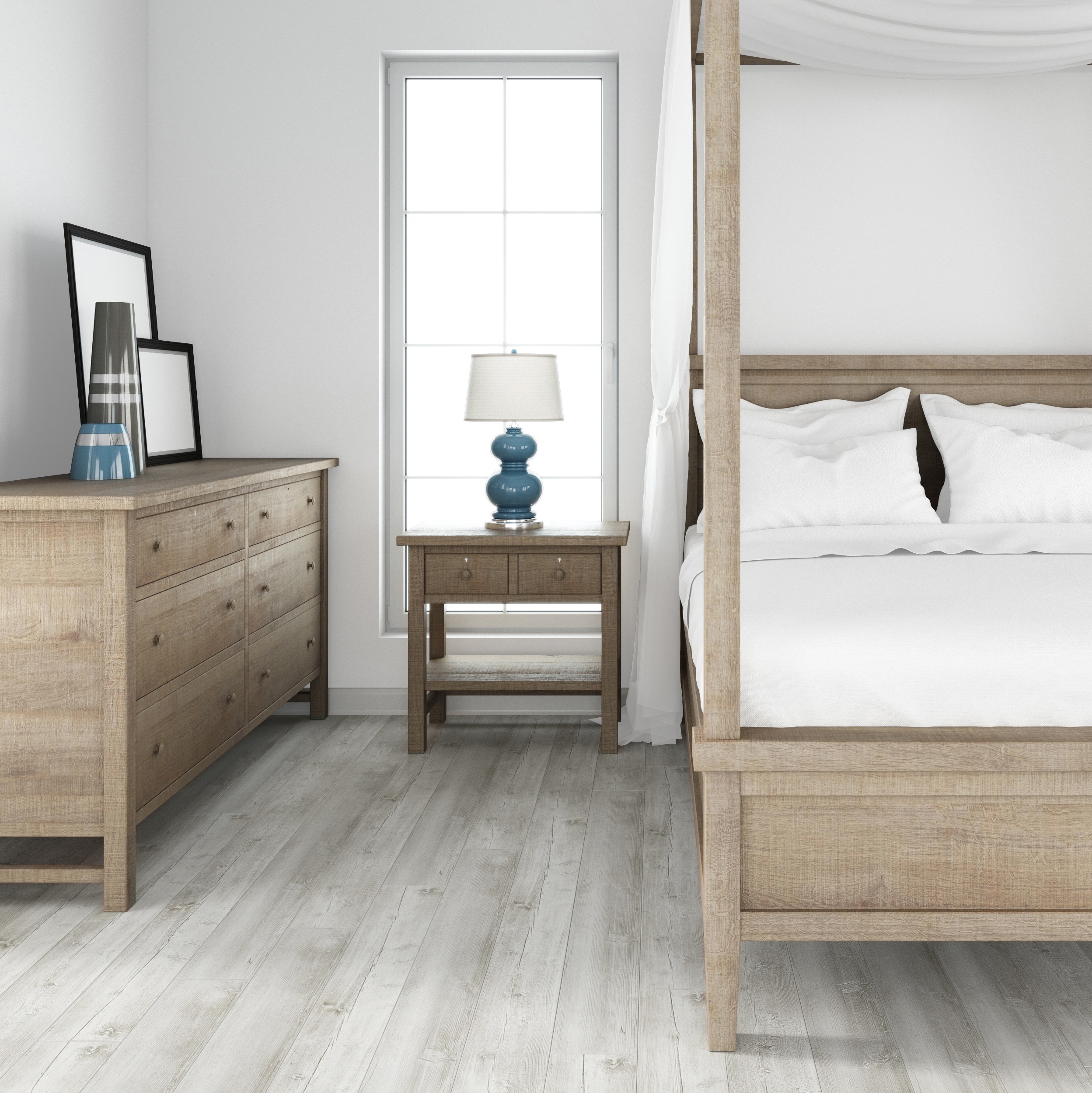 Изображение товара ПВХ плитка Decorifica Bourgas Oak 43 класс влагостойкая структурная бежевый