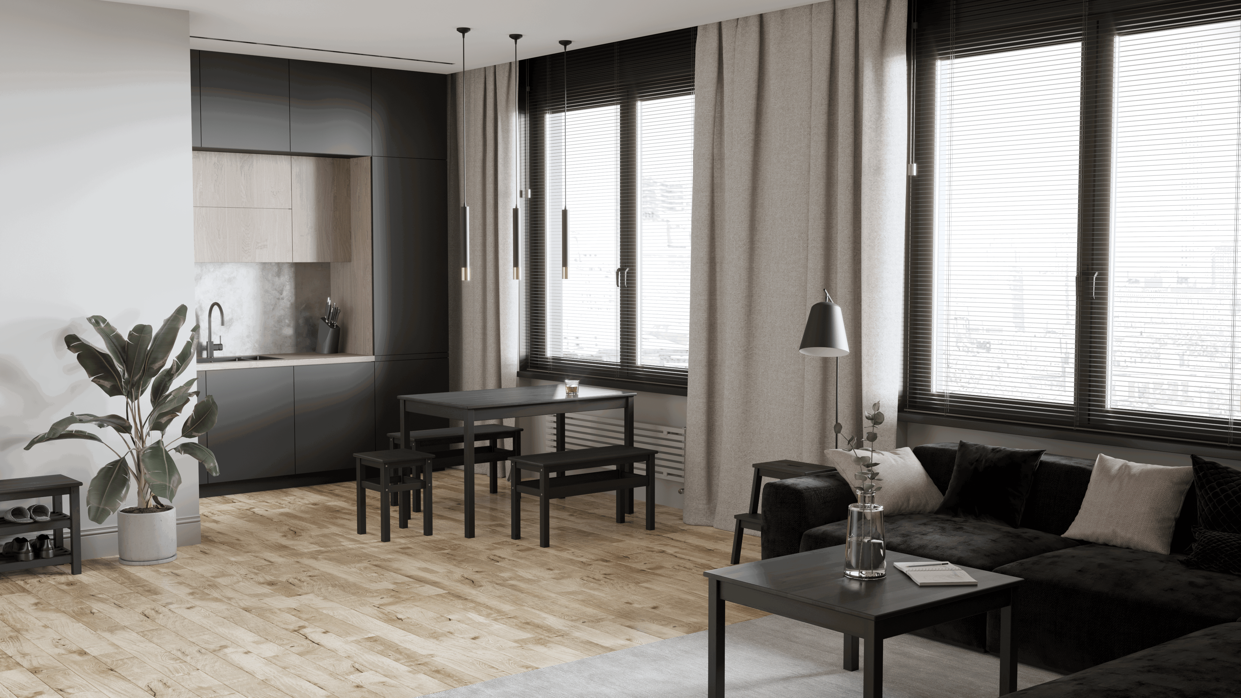 Изображение товара Паркет из сибирской березы массивная доска 19 мм натуральный УФ лак 10 лет гарантия