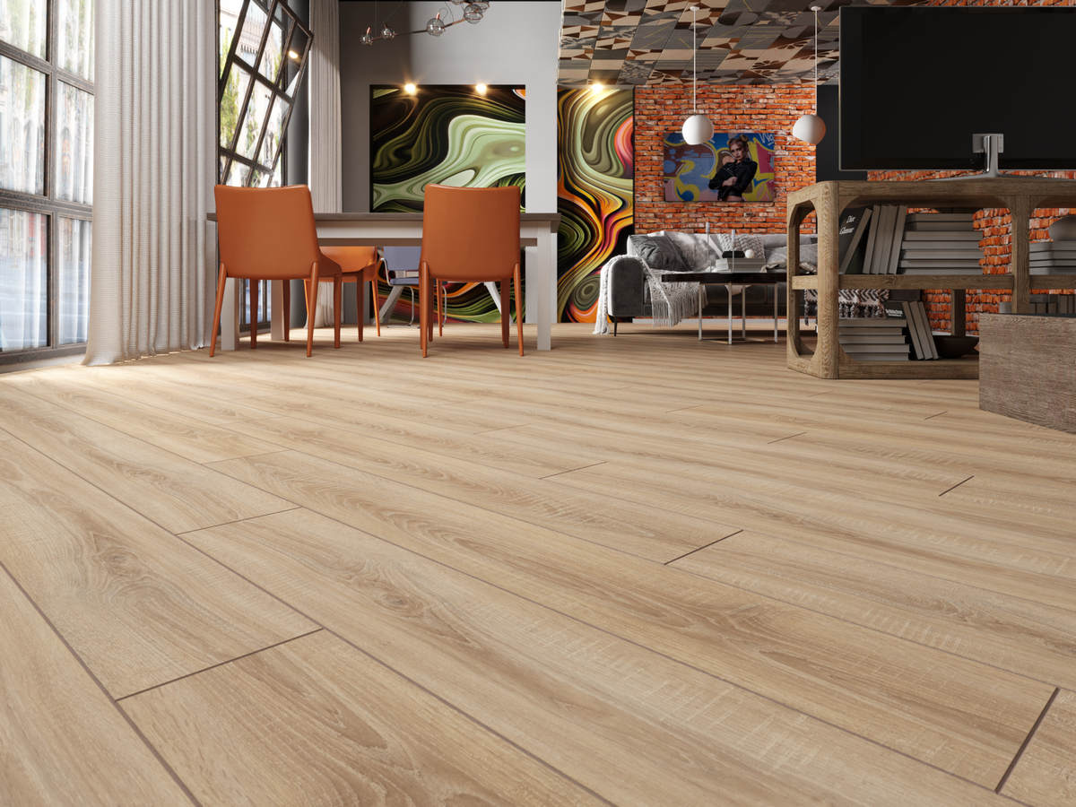 Изображение товара Ламинат ForestFloor Sphere Strawberries Oak 33 класс 8 мм с фаской 2.156 м² Россия