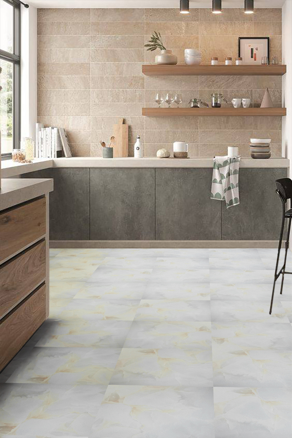 Изображение товара ПВХ плитка Alper AFT-307 33 класс толщиной 2 мм для пола и стен