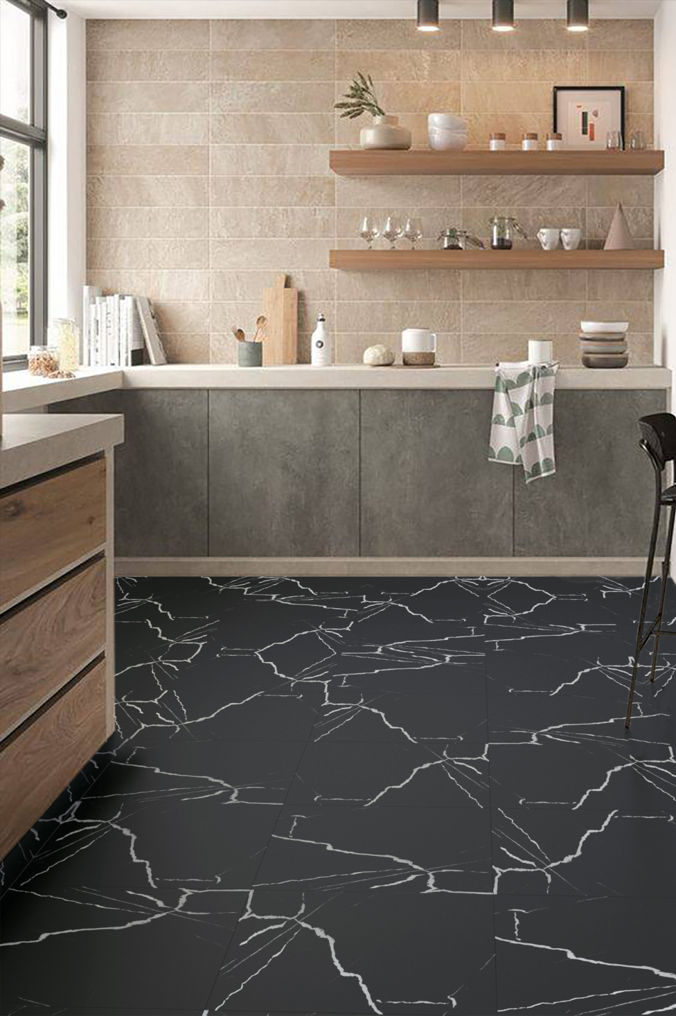 Изображение товара Высококачественная ПВХ плитка Alper AFT-304 33 класс 2 мм 4 м² для пола и стен