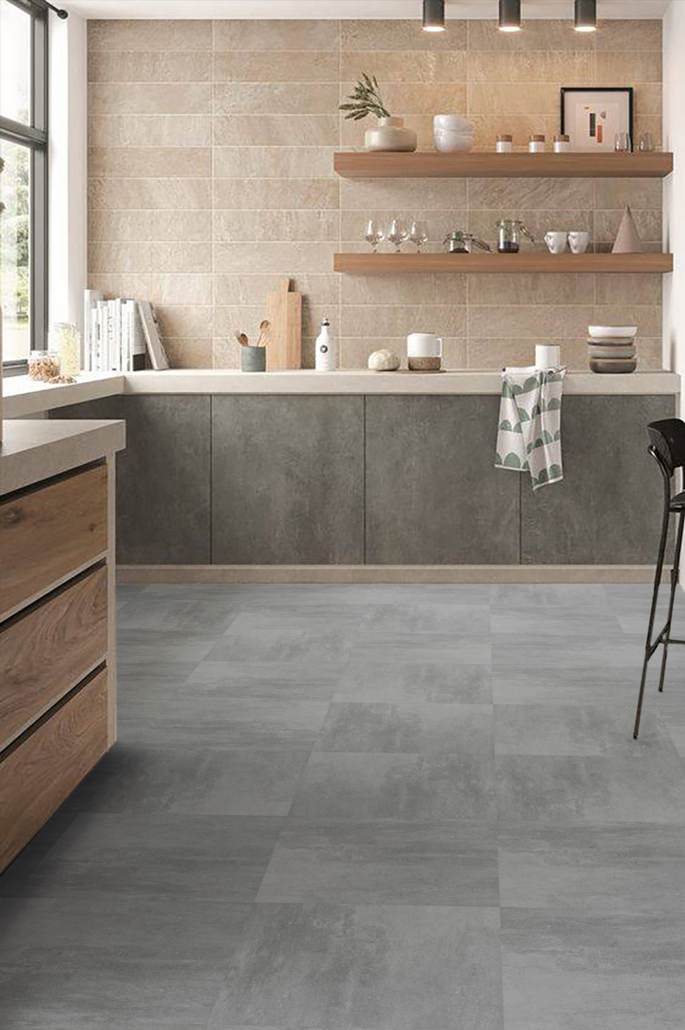 Изображение товара ПВХ плитка Alper AFT-309 33 класс толщина 2 мм для пола и стен badkamer офиса