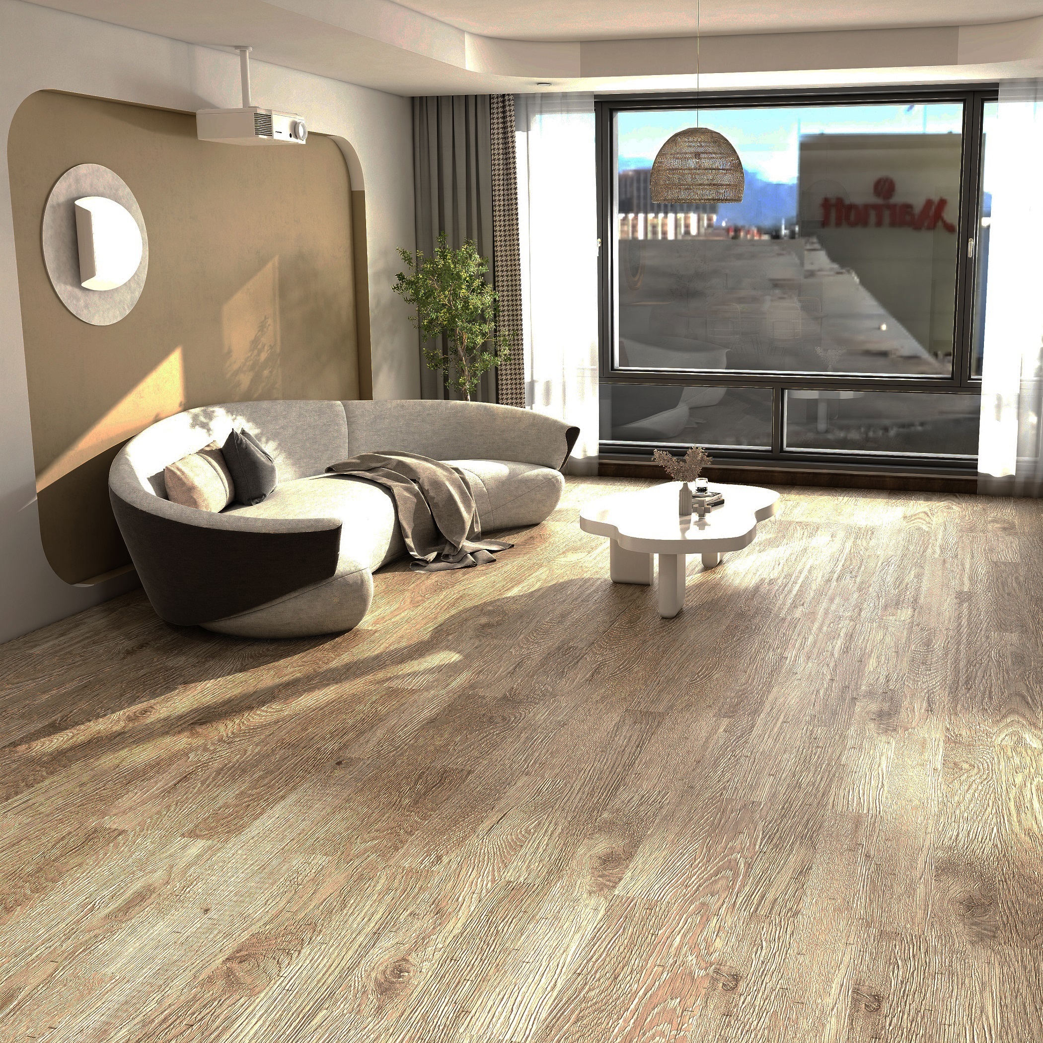 Изображение товара SPC плитка ViFloor Base Дуб Арктик 122x15.1 мм 42 класс влагостойкая