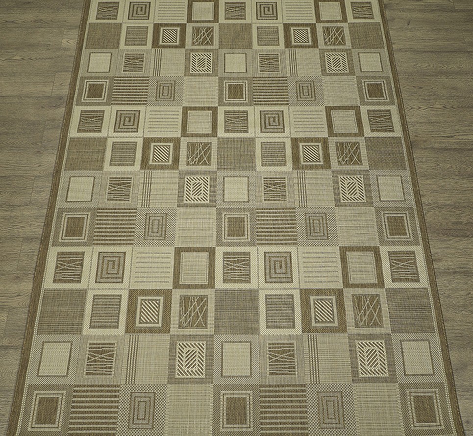 Изображение товара Ковровая дорожка Белка Сегура Флурлюкс Сизаль 70x150 см геометрический дизайн