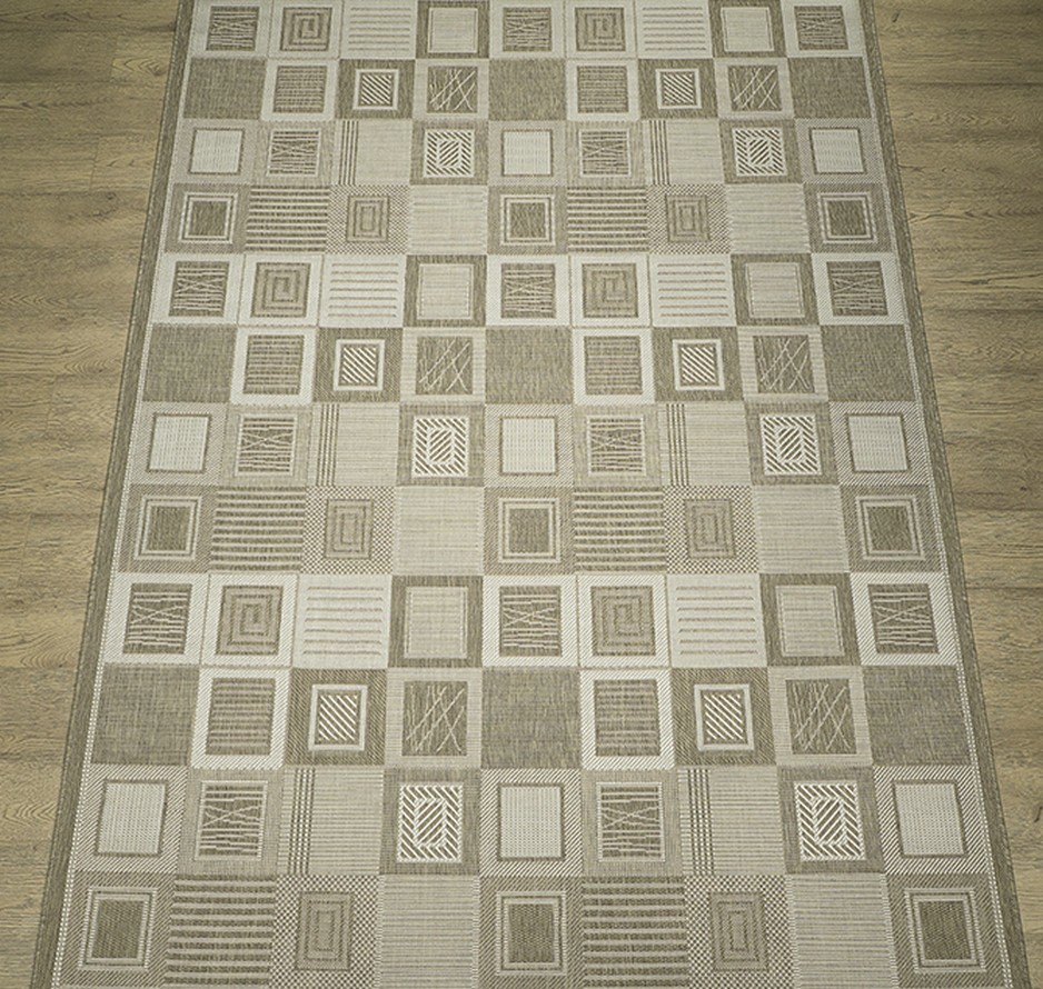 Изображение товара Ковровая дорожка Белка Сегура Флурлюкс Сизаль 150x350 см геометрический бежевый