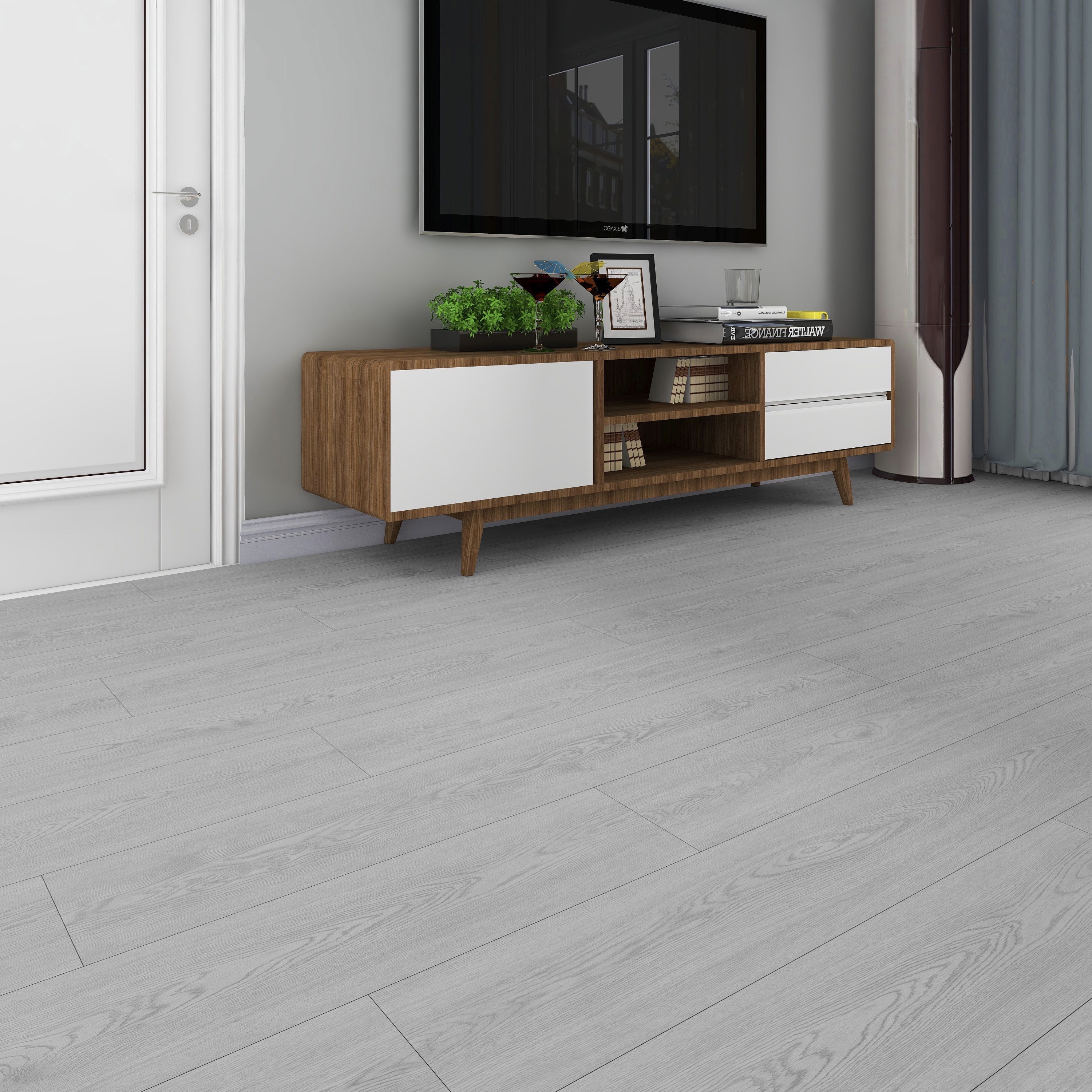 Изображение товара Самоклеящаяся водостойкая ПВХ плитка Novafloor Stepper Дуб Снежный 31 класс