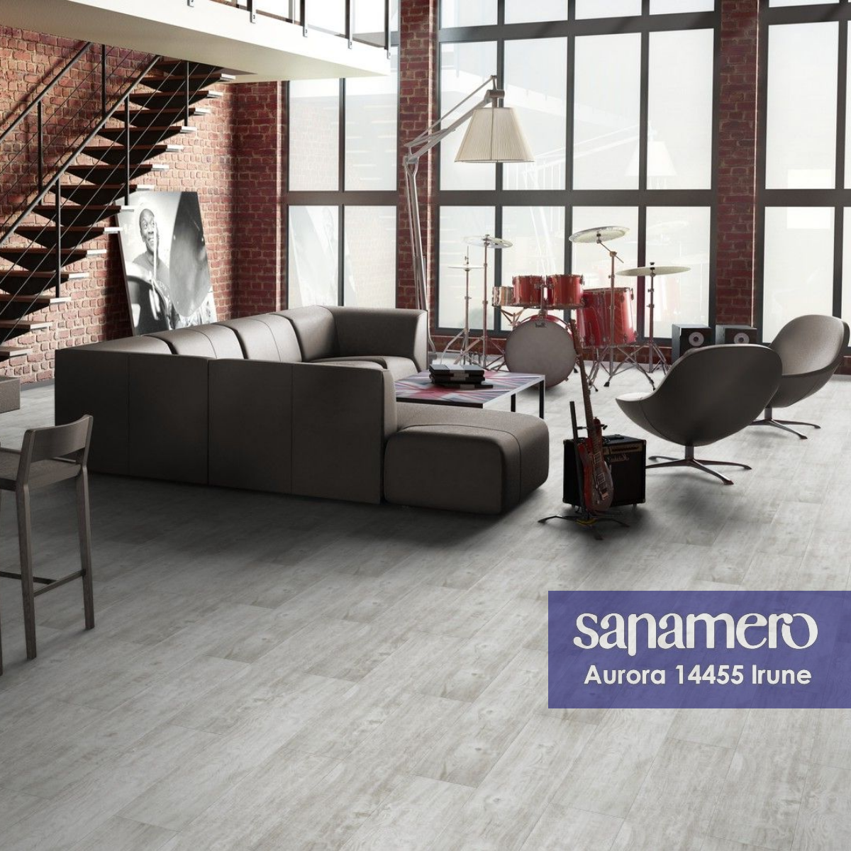 Изображение товара Ламинат Sanamero Aurora lrune 33 класс 8 мм с фаской 2.005 м² влагостойкий для жилых помещений