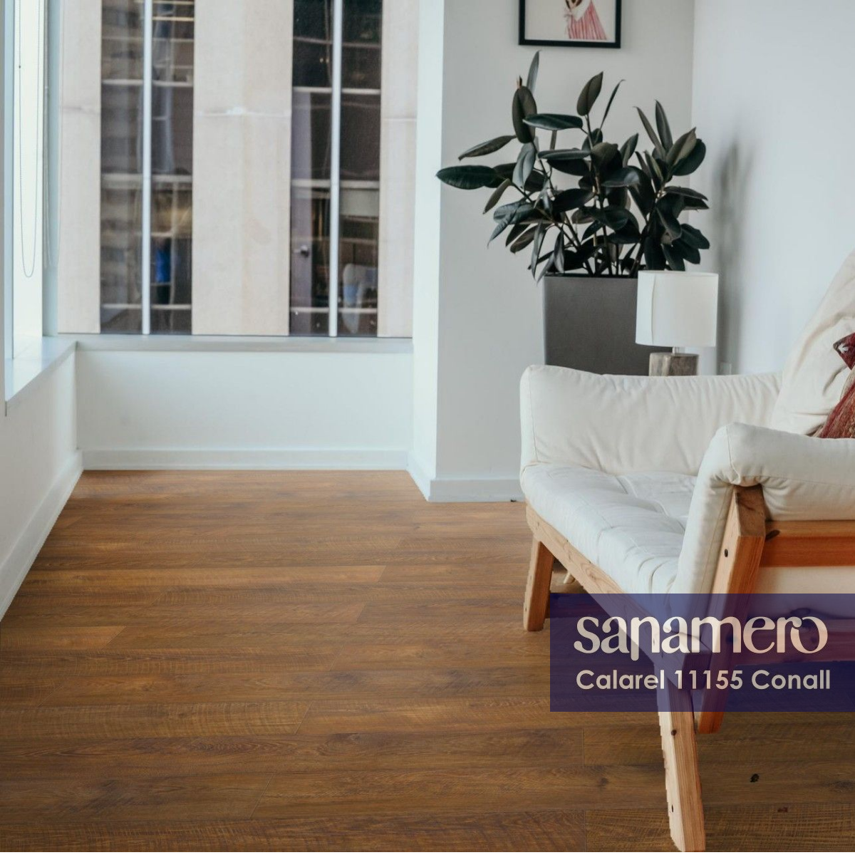 Изображение товара Ламинат Sanamero Calarel Conall 33 класс 12 мм фаска влагостойкий для , любого интерьера