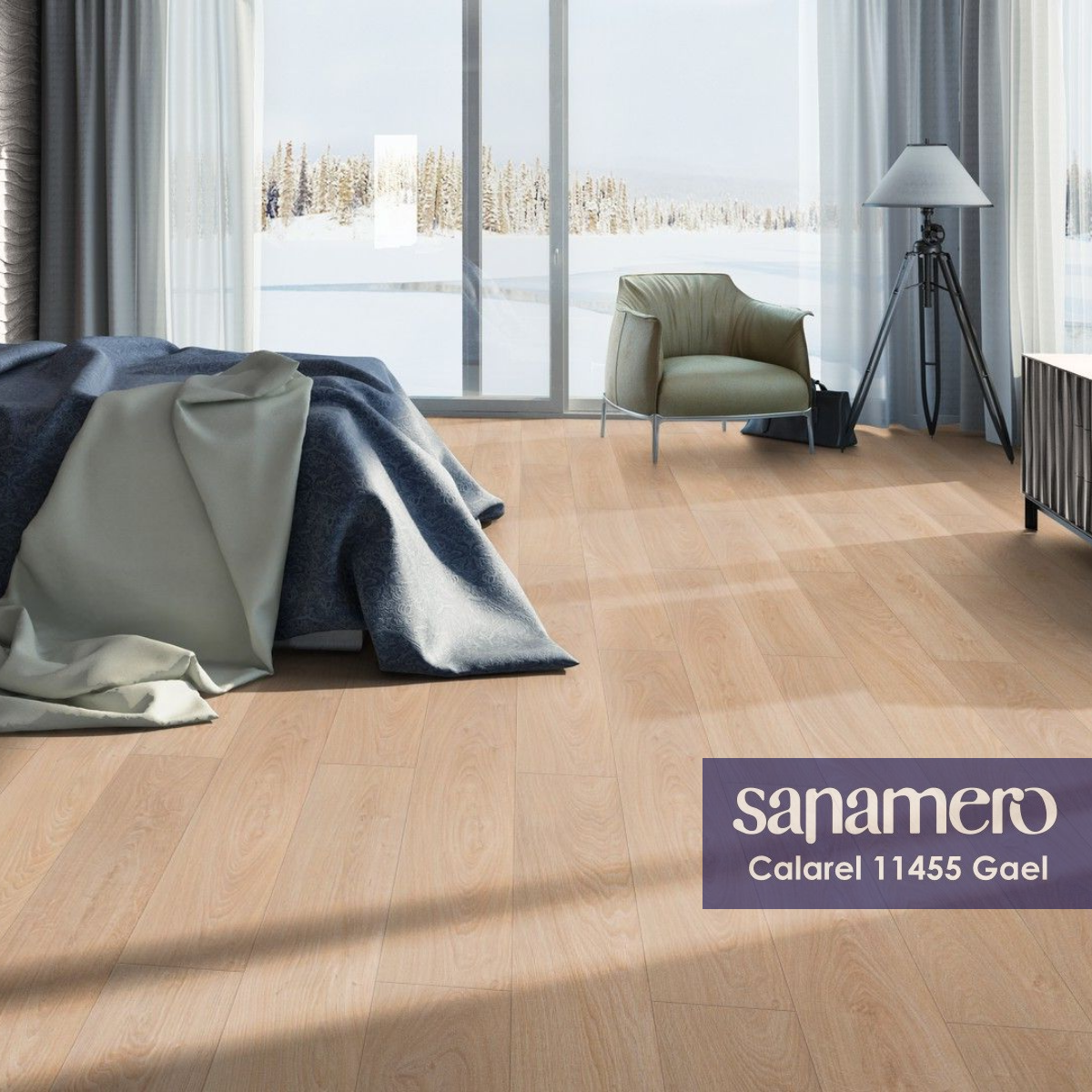 Изображение товара Ламинат Sanamero Calarel Gael 33 класс толщина 12 мм с фаской 1.253 м², цена за упаковку