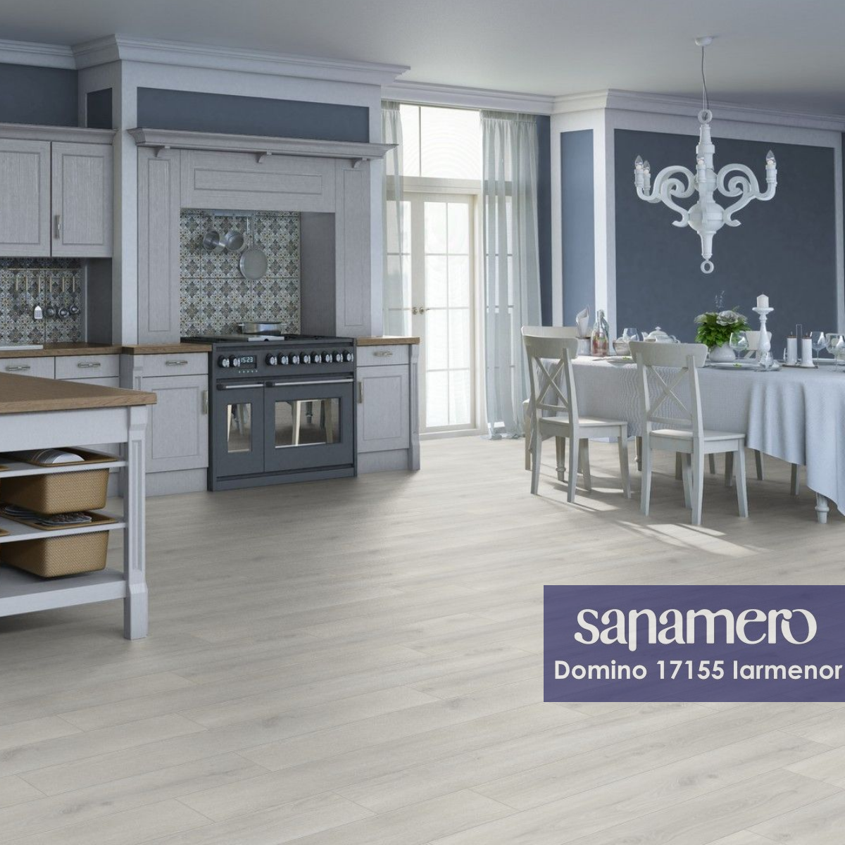 Изображение товара Ламинат Sanamero Domino Iarmenor 32 класс толщина 8 мм с фаской 2.005 м², цена за упаковку