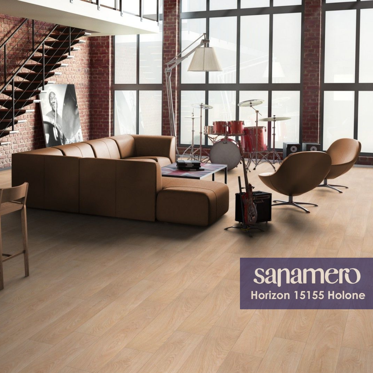 Изображение товара Ламинат Sanamero Horizon Holone 32 класс 8 мм с фаской для жилых и коммерческих помещений