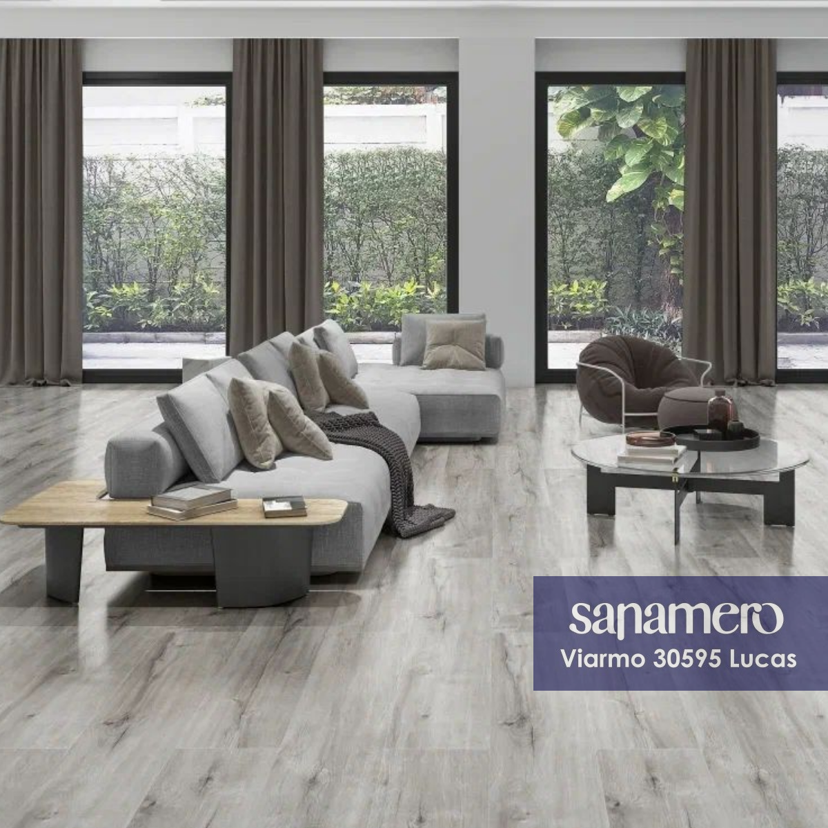 Изображение товара SPC плитка Sanamero Viarmo Lucas 33 класс 3.5 мм влагостойкая для коммерческих помещений
