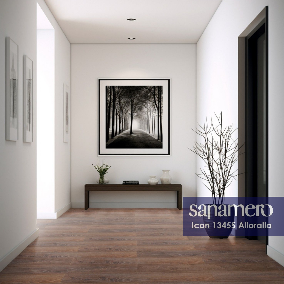 Изображение товара Ламинат SANAMERO Icon Alloralla 33 класс, толщина 9 мм, 4 фаски, влагостойкий