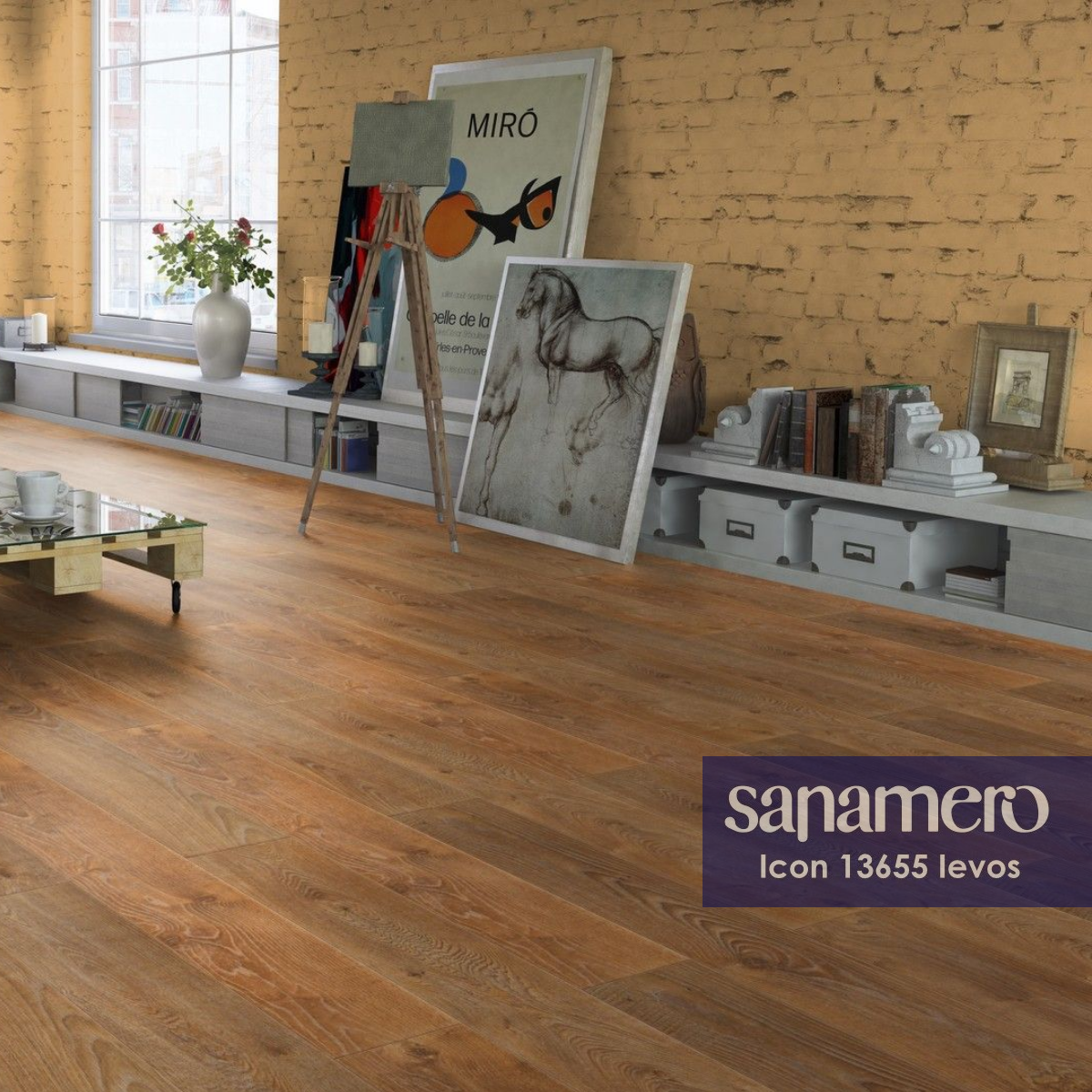 Изображение товара Ламинат Sanamero Icon Ievos 9 мм 33 класс фаска 4 сторона, влагостойкий