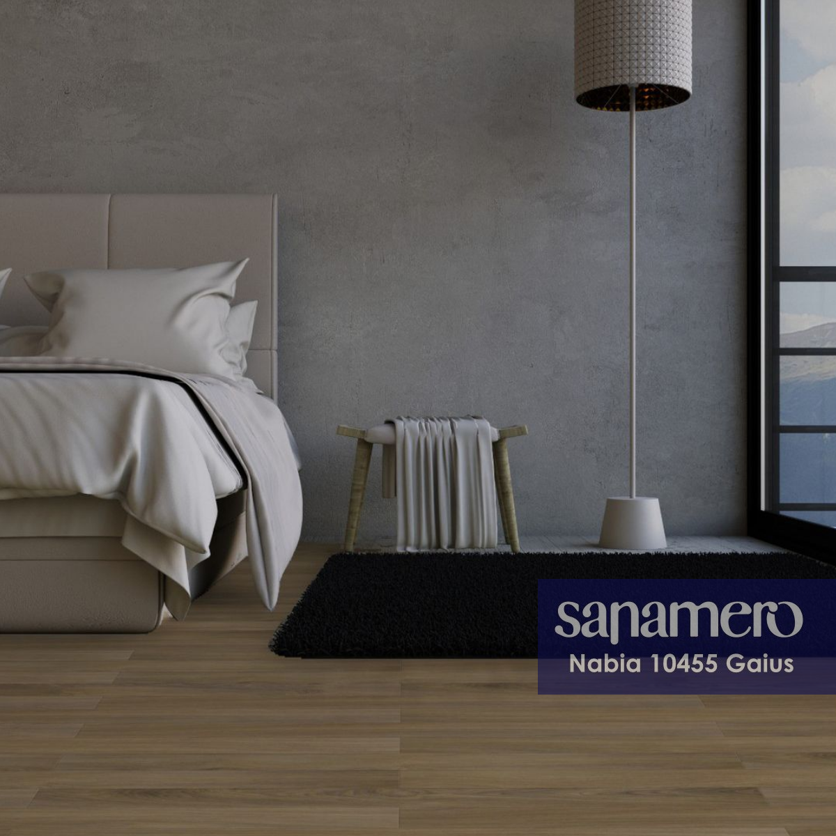 Изображение товара Ламинат Sanamero Nabia Gaius 33 класс влагостойкий с фаской, 12 мм, 116 мм ширина