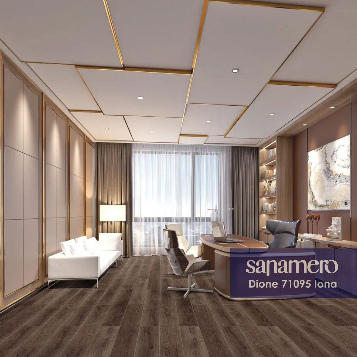 Изображение товара SPC плитка Sanamero Dione Iona 33 класс толщина 4 мм 2.16 м², цена за упаковку
