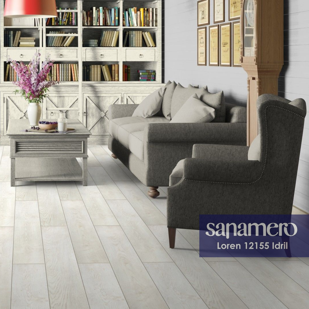 Изображение товара Ламинат Sanamero Loren Idril 33 класс, толщина 10 мм, фаска 4 стороны, водостойкий