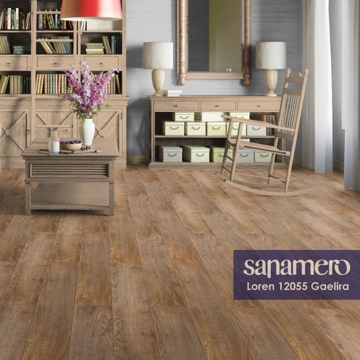 Изображение товара Ламинат Sanamero Loren Gaelira 33 класс 10 мм фаска влагостойкий для пола