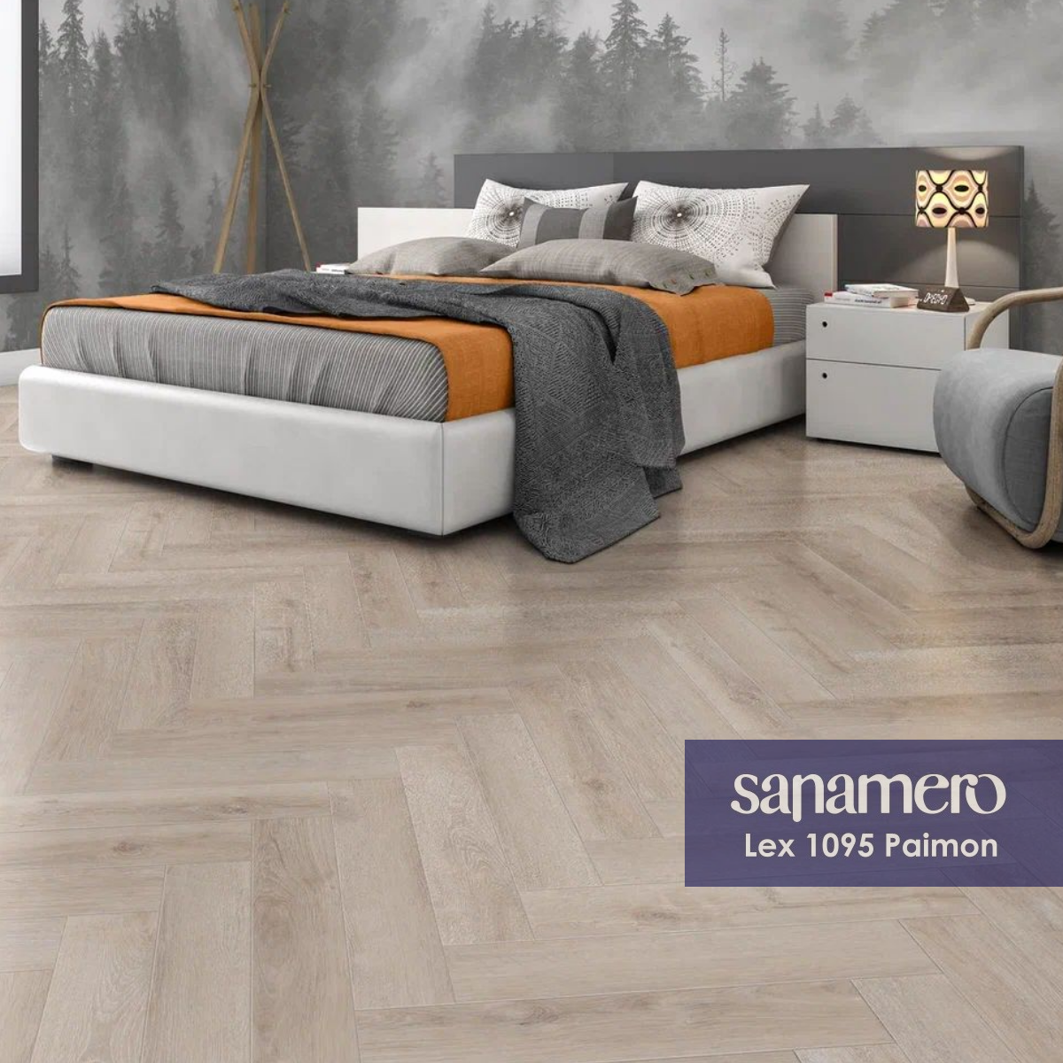 Изображение товара SPC плитка Sanamero Lex Paimon 33 класс толщина 4.50 мм 1.31 м², цена за упаковку